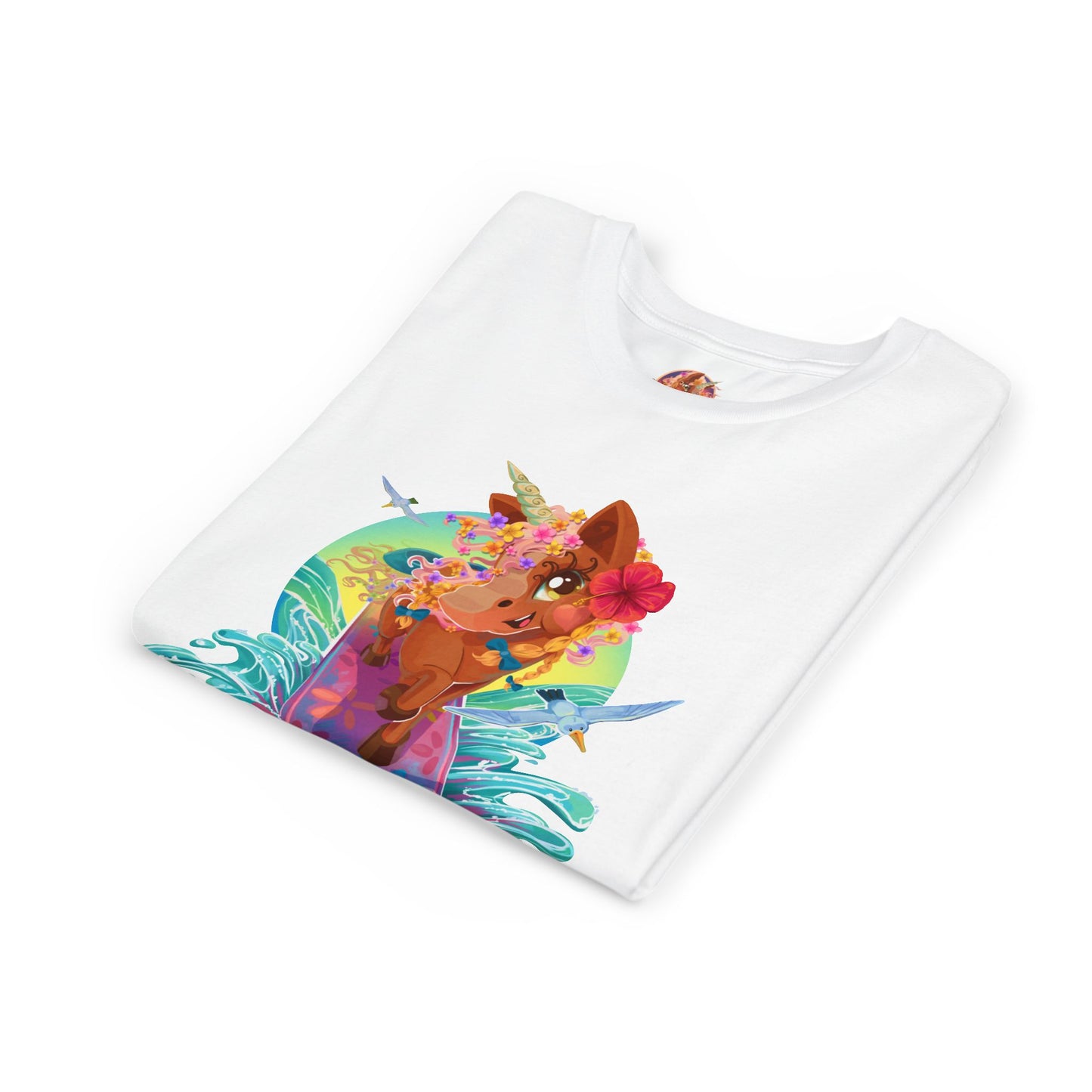 Gwenhwyer's Surfing Adventure Kids T-Shirt