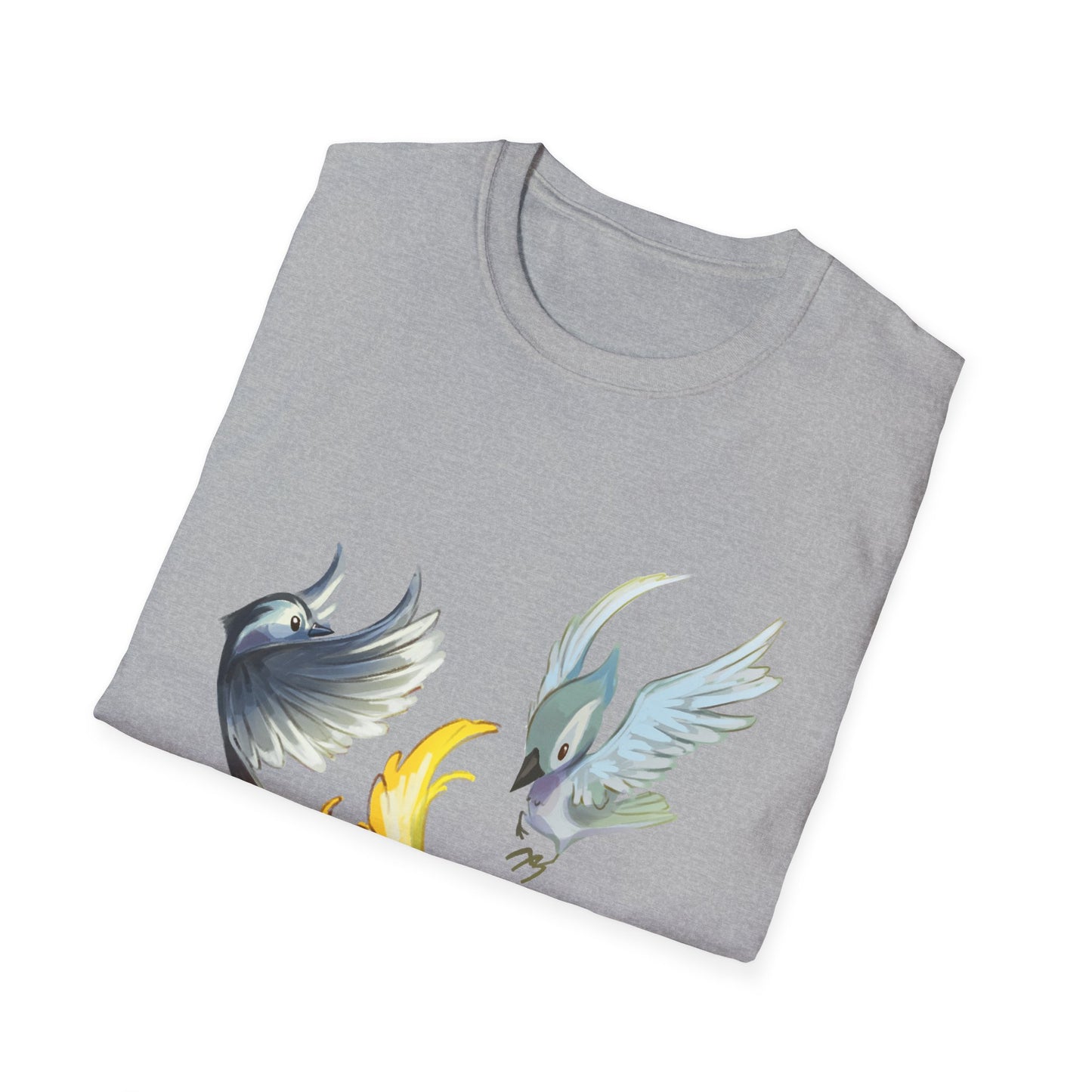 Busy Birds Unisex Softstyle T-Shirt