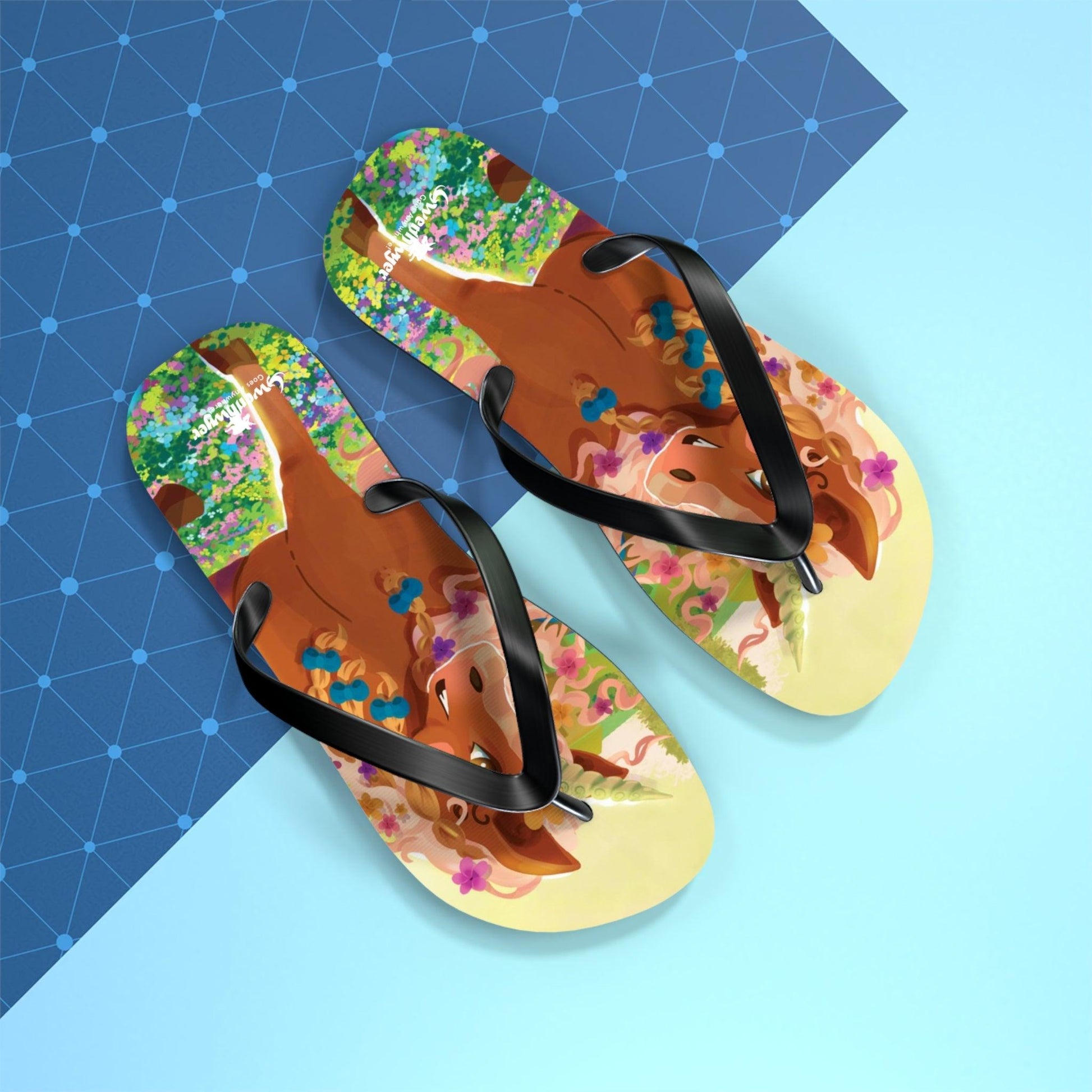 Gwenhwyer Flip Flops - Claires Unicorn Adventures