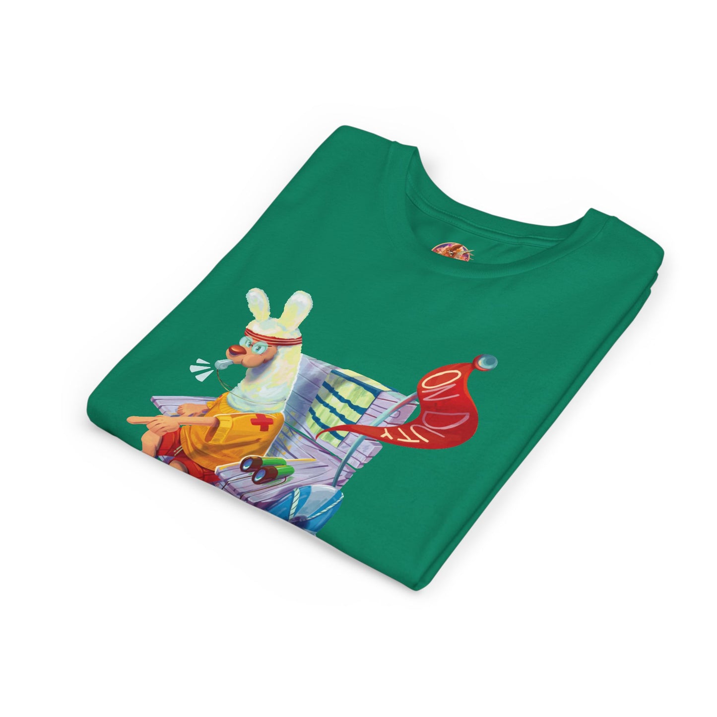 Larry the Llama Plays Lifeguard Kids T-Shirt