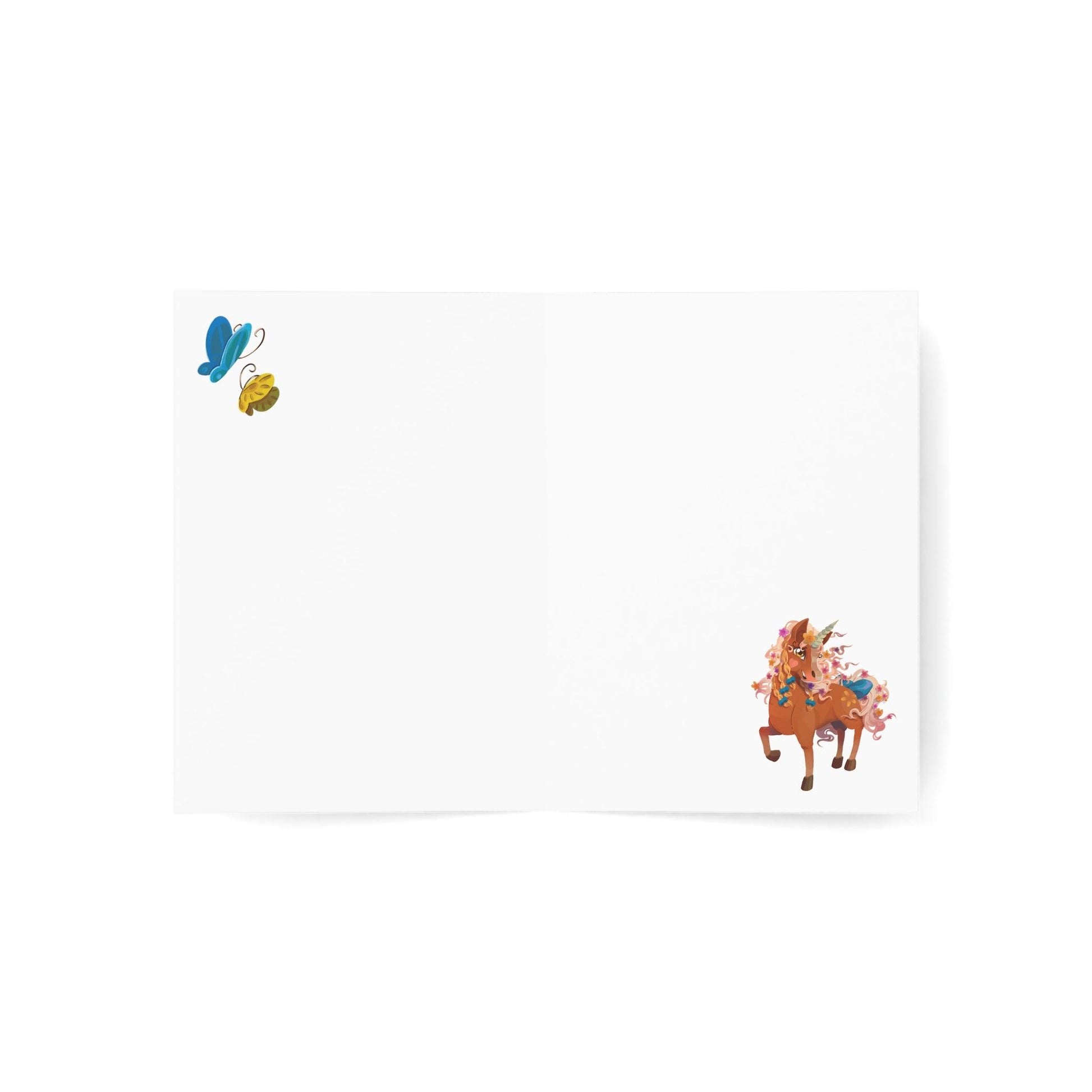 Gwenhwyer Greeting Cards (1, 10, 30, and 50pcs) - Claires Unicorn Adventures