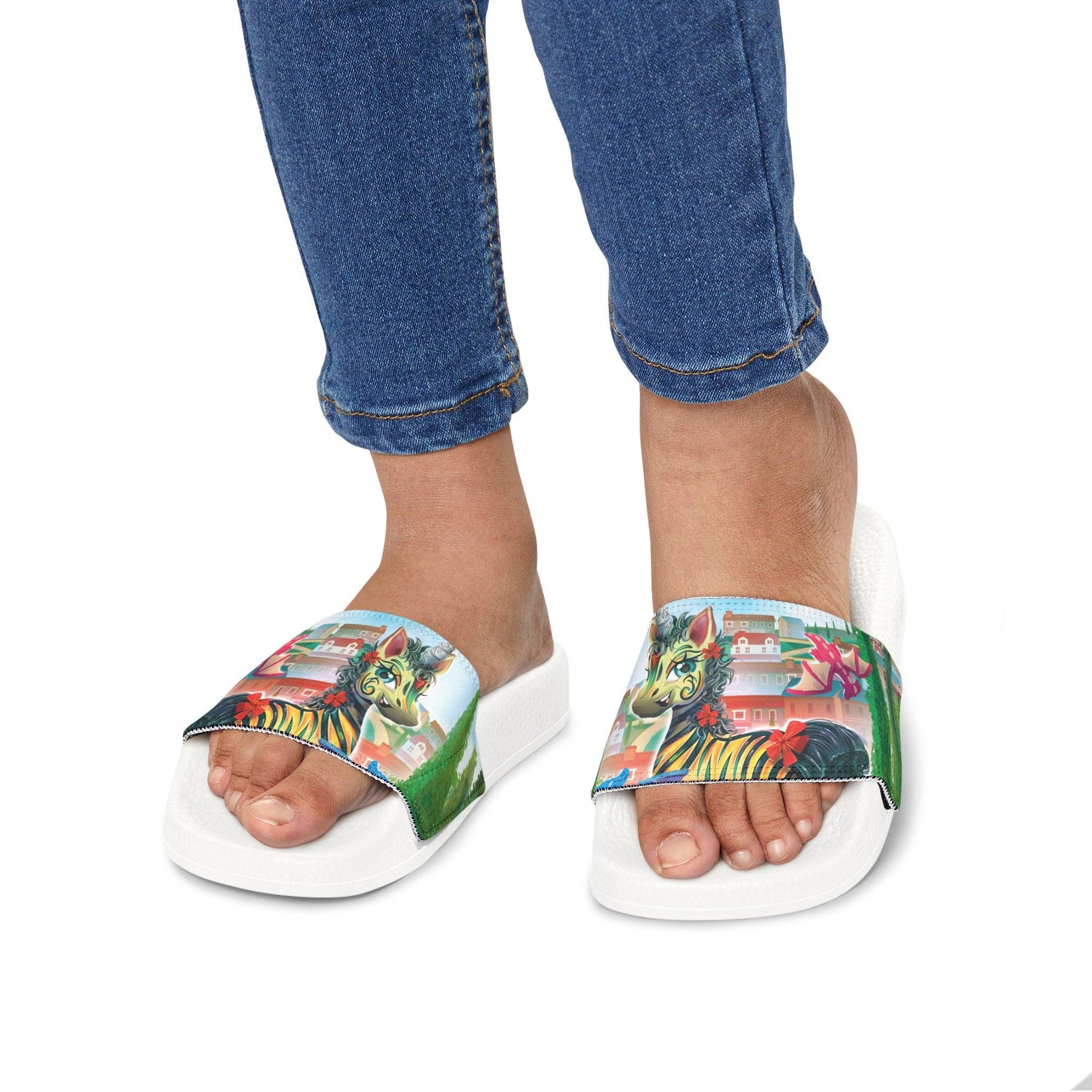 Youth LeeNeigh Removable-Strap Sandals - Claires Unicorn Adventures