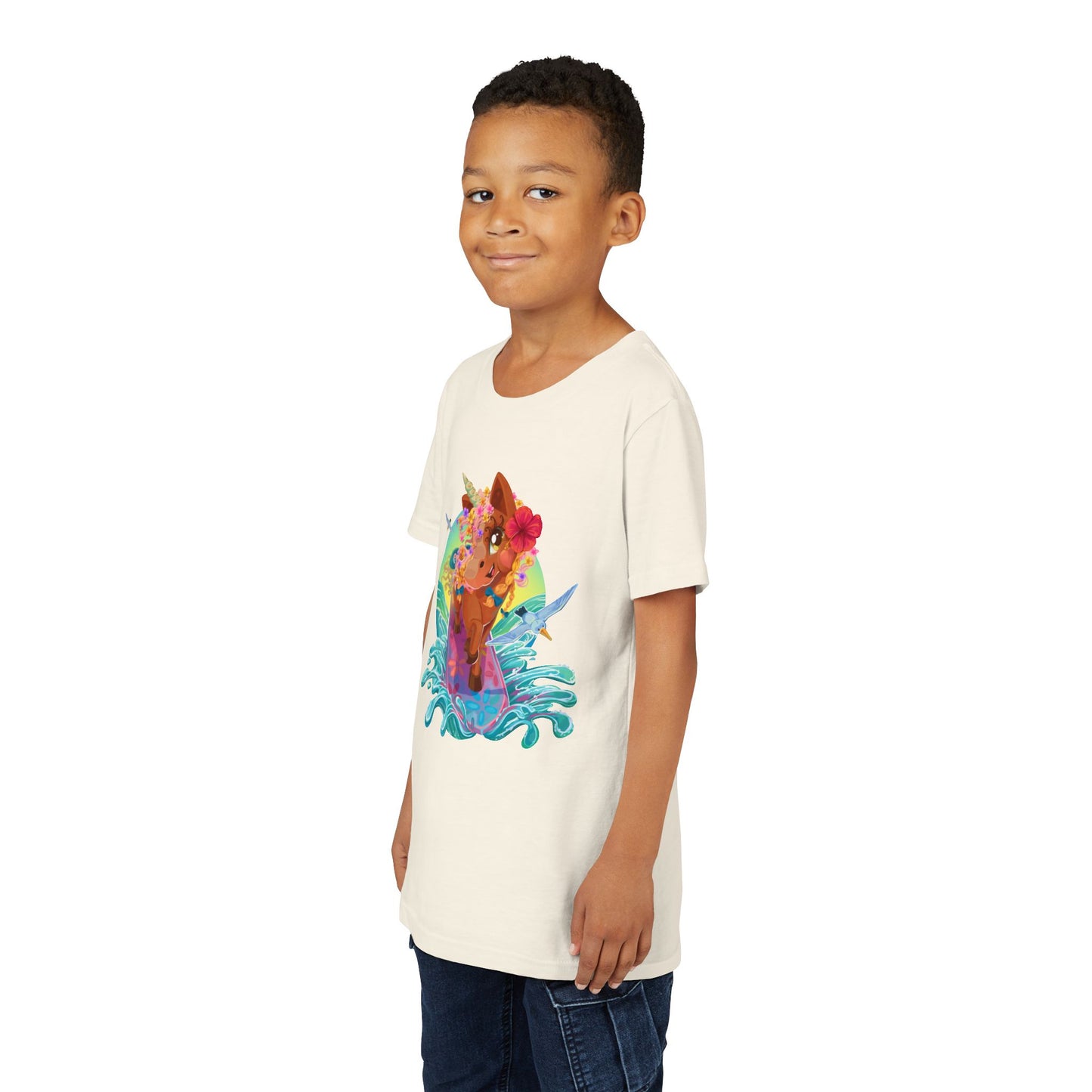 Gwenhwyer's Surfing Adventure Kids T-Shirt