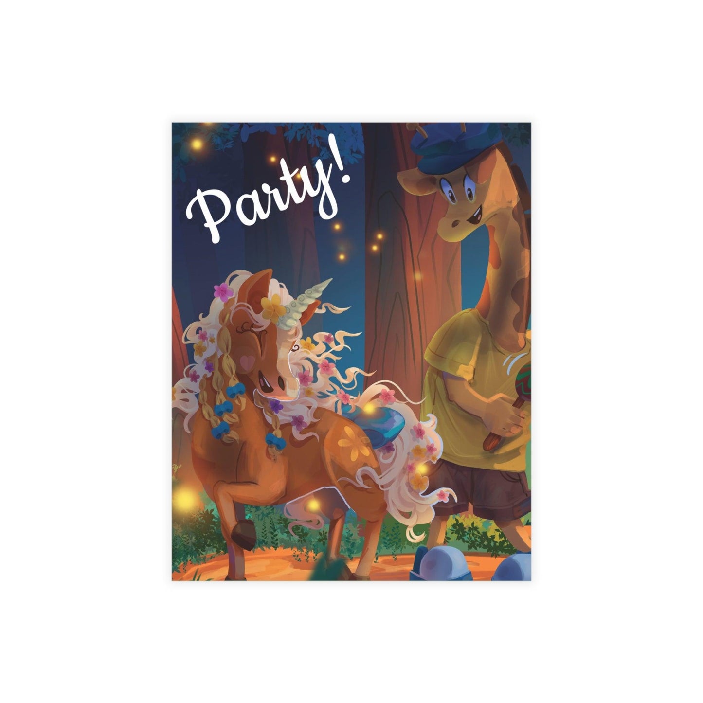 Gwenhwyer Party Invitation Postcard Bundles (envelopes not included) - Claires Unicorn Adventures