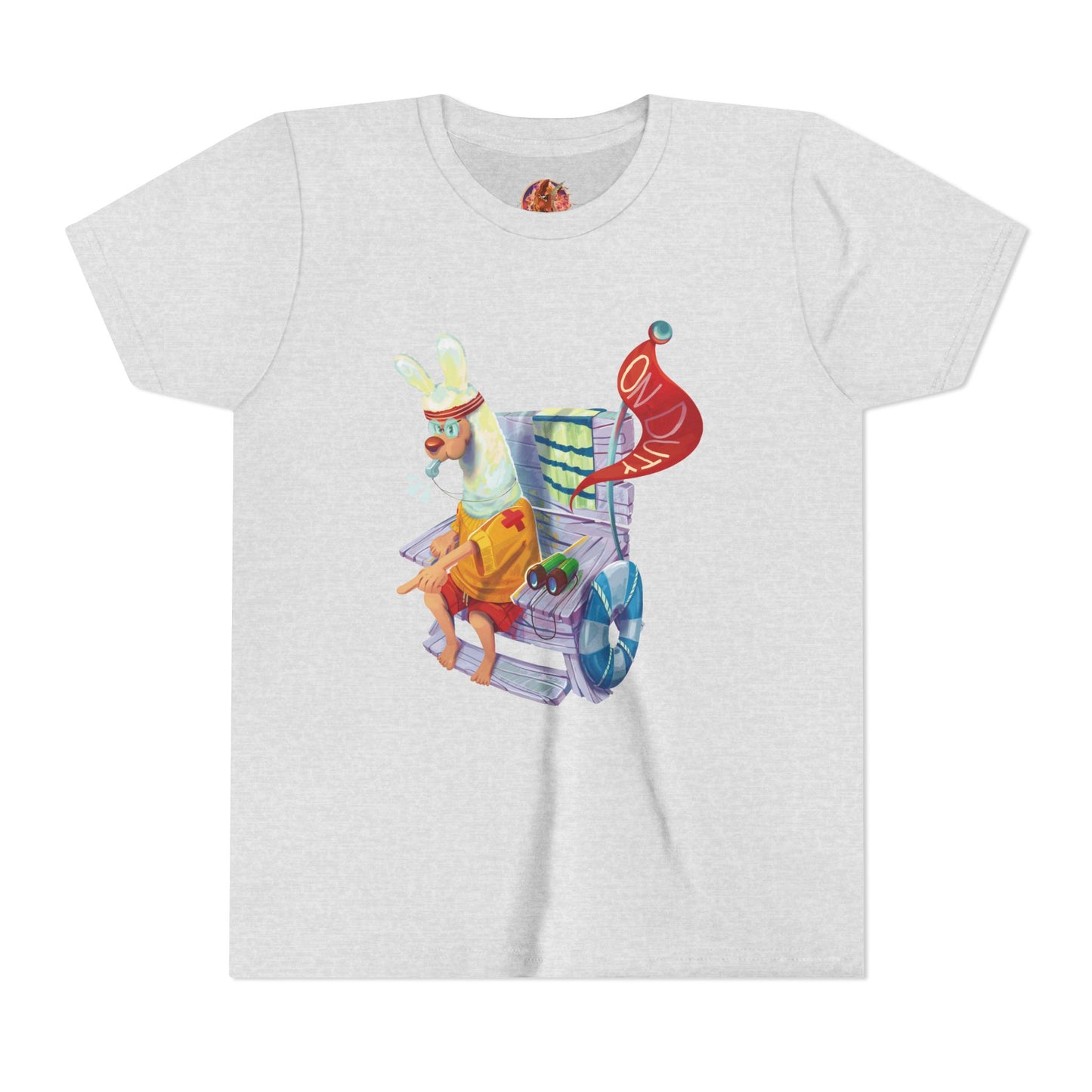 Larry the Llama Plays Lifeguard Kids T-Shirt