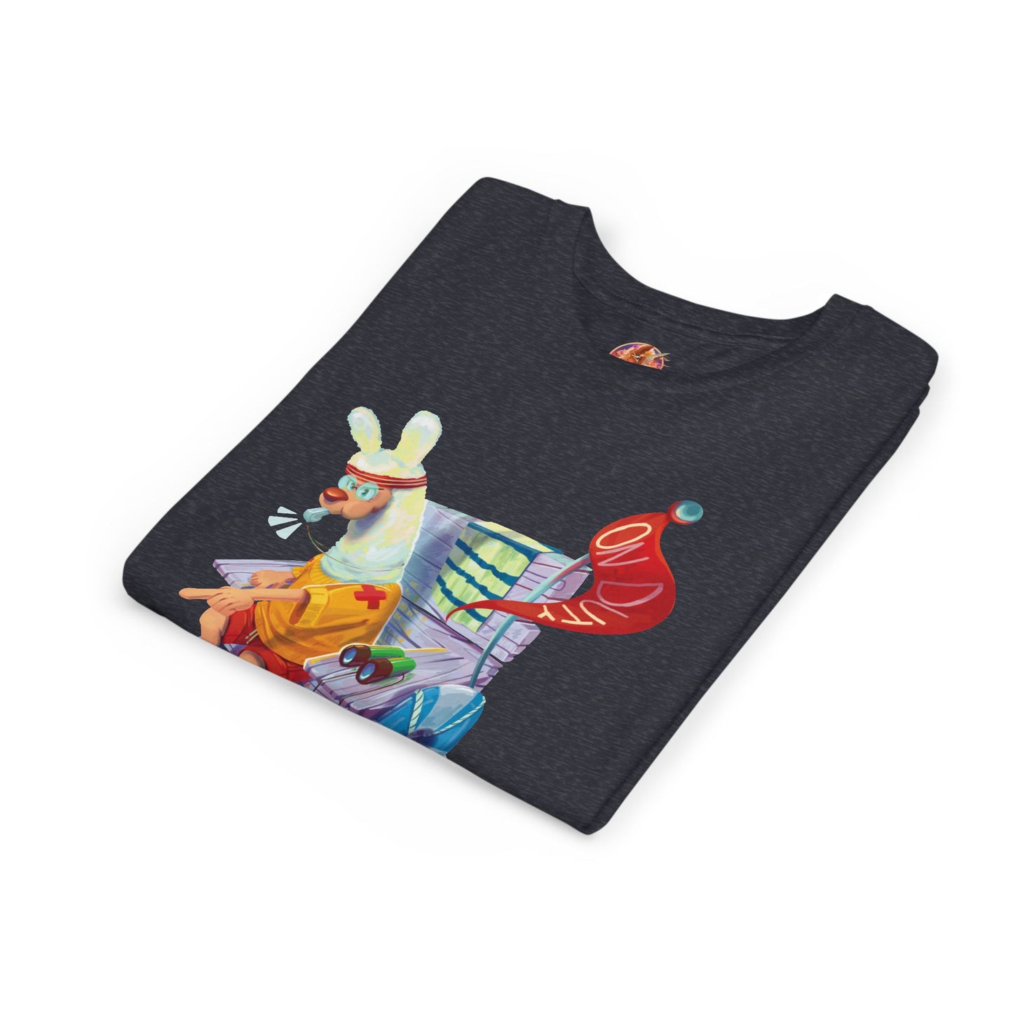 Larry the Llama Plays Lifeguard Kids T-Shirt