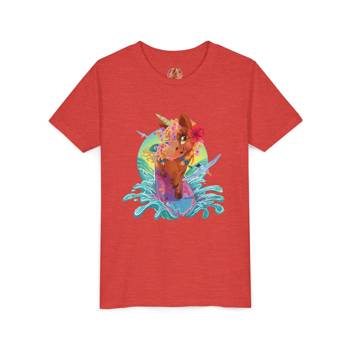Gwenhwyer's Surfing Adventure Kids T-Shirt