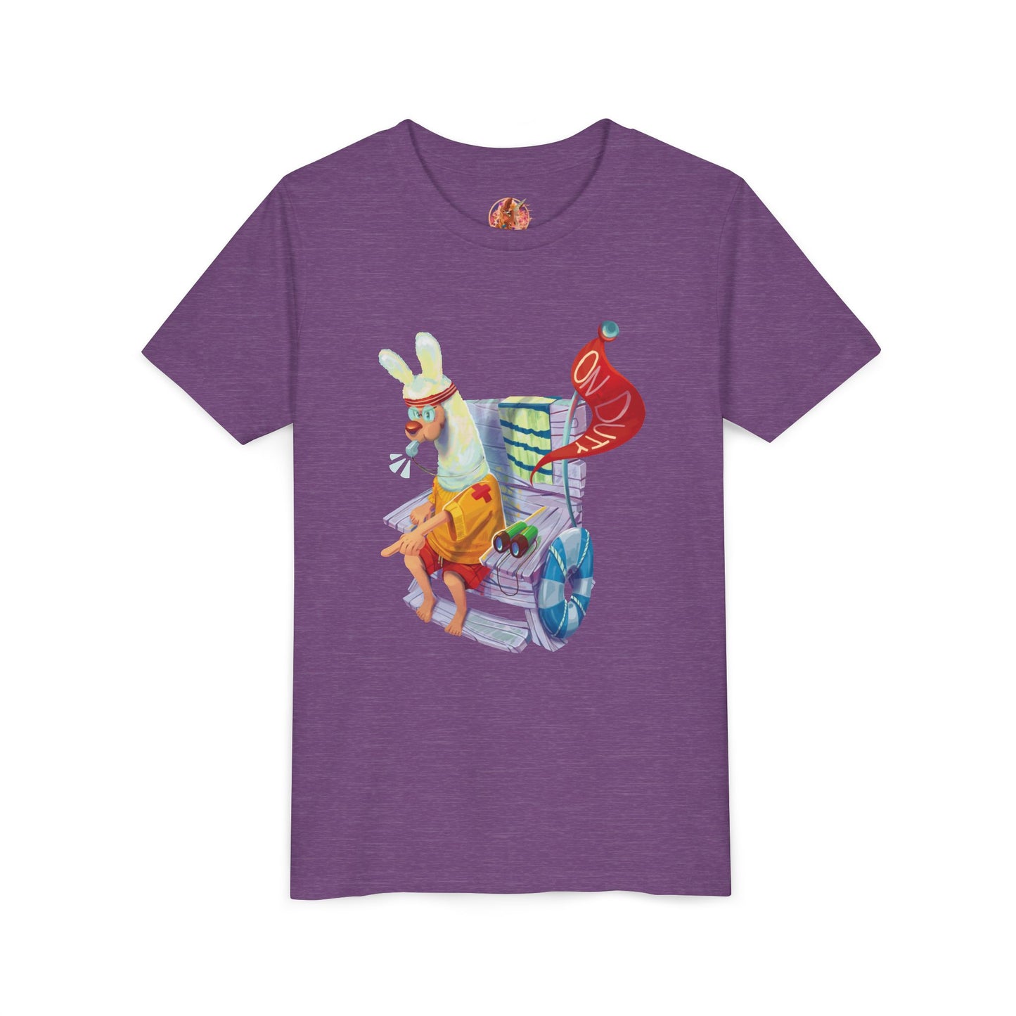 Larry the Llama Plays Lifeguard Kids T-Shirt