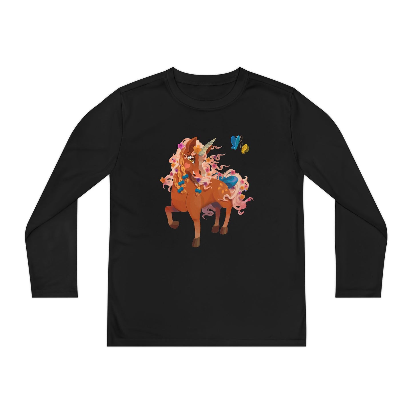 Youth Long Sleeve Tee - Gwenhwyer Unicorn