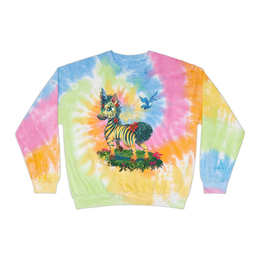 LeeNeigh Unisex Tie-Dye Sweatshirt - Claires Unicorn Adventures