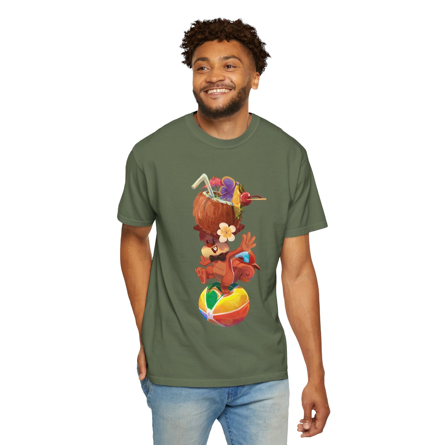 Tyrone the Squirrel Beach Ball Balancing Act Unisex T-Shirt