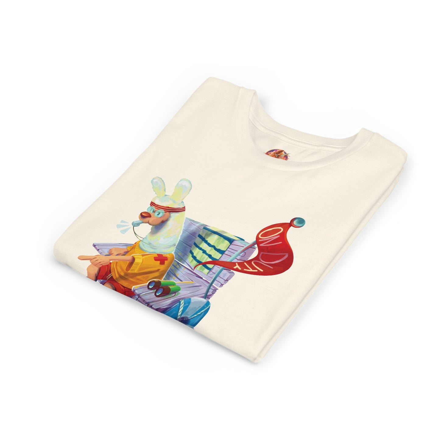 Larry the Llama Plays Lifeguard Kids T-Shirt