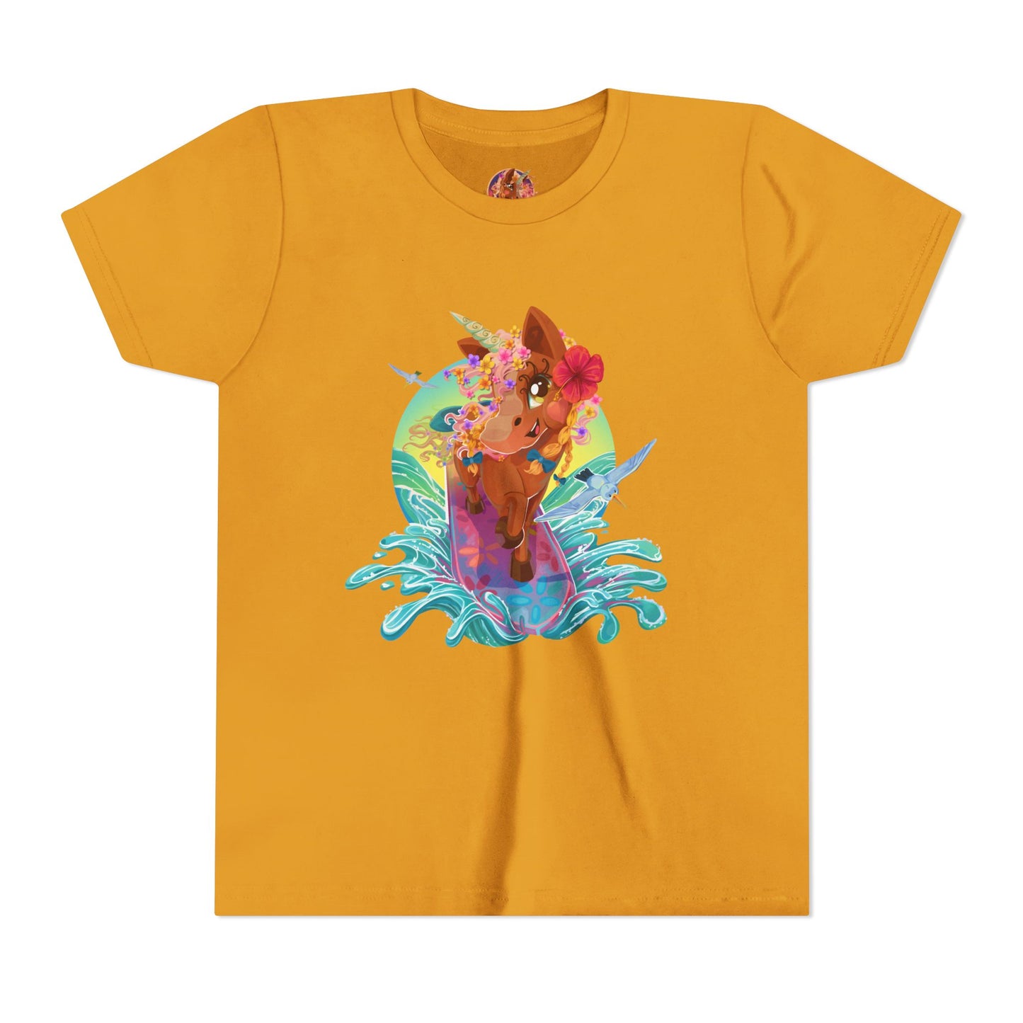 Gwenhwyer's Surfing Adventure Kids T-Shirt