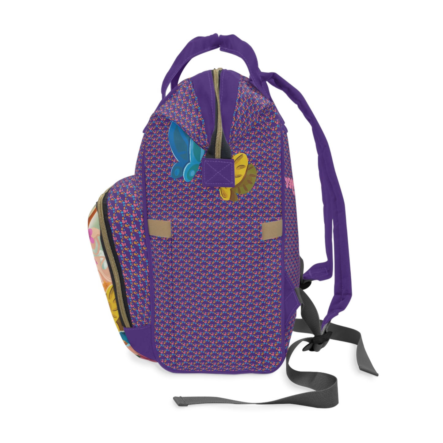 Gwenhwyer Purple Multi-use Backpack