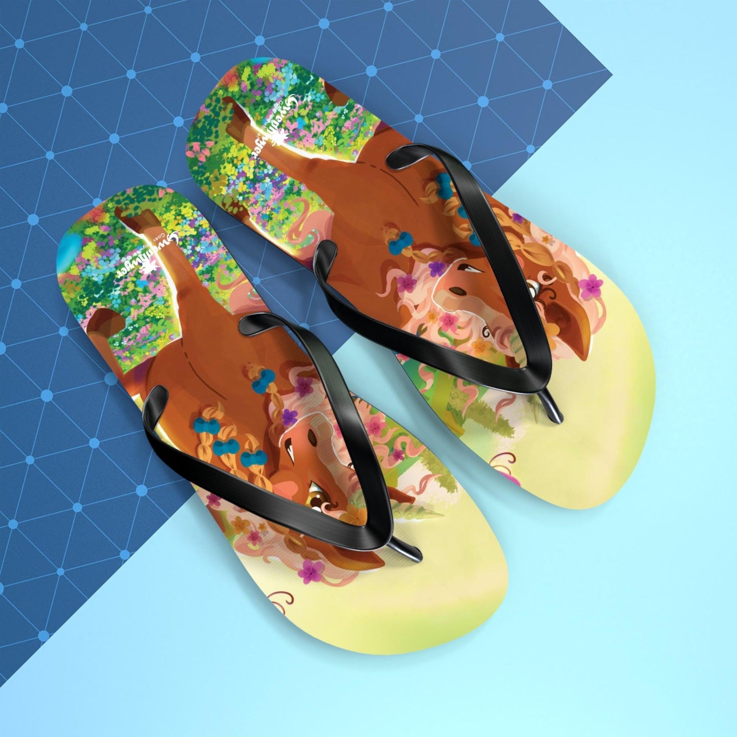 Gwenhwyer Flip Flops - Claires Unicorn Adventures