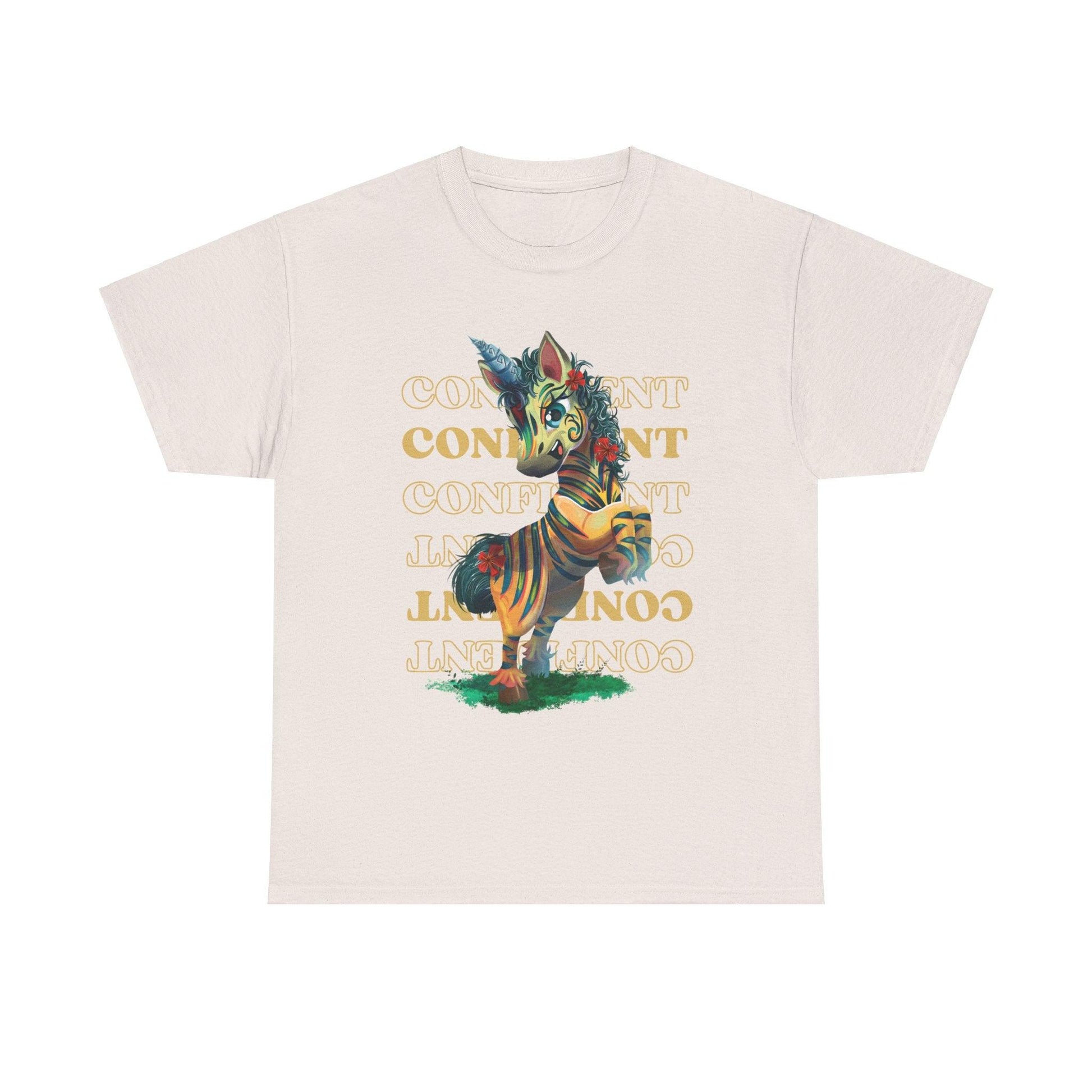 LeeNeigh Confident Unisex Heavy Cotton Tee - Claires Unicorn Adventures