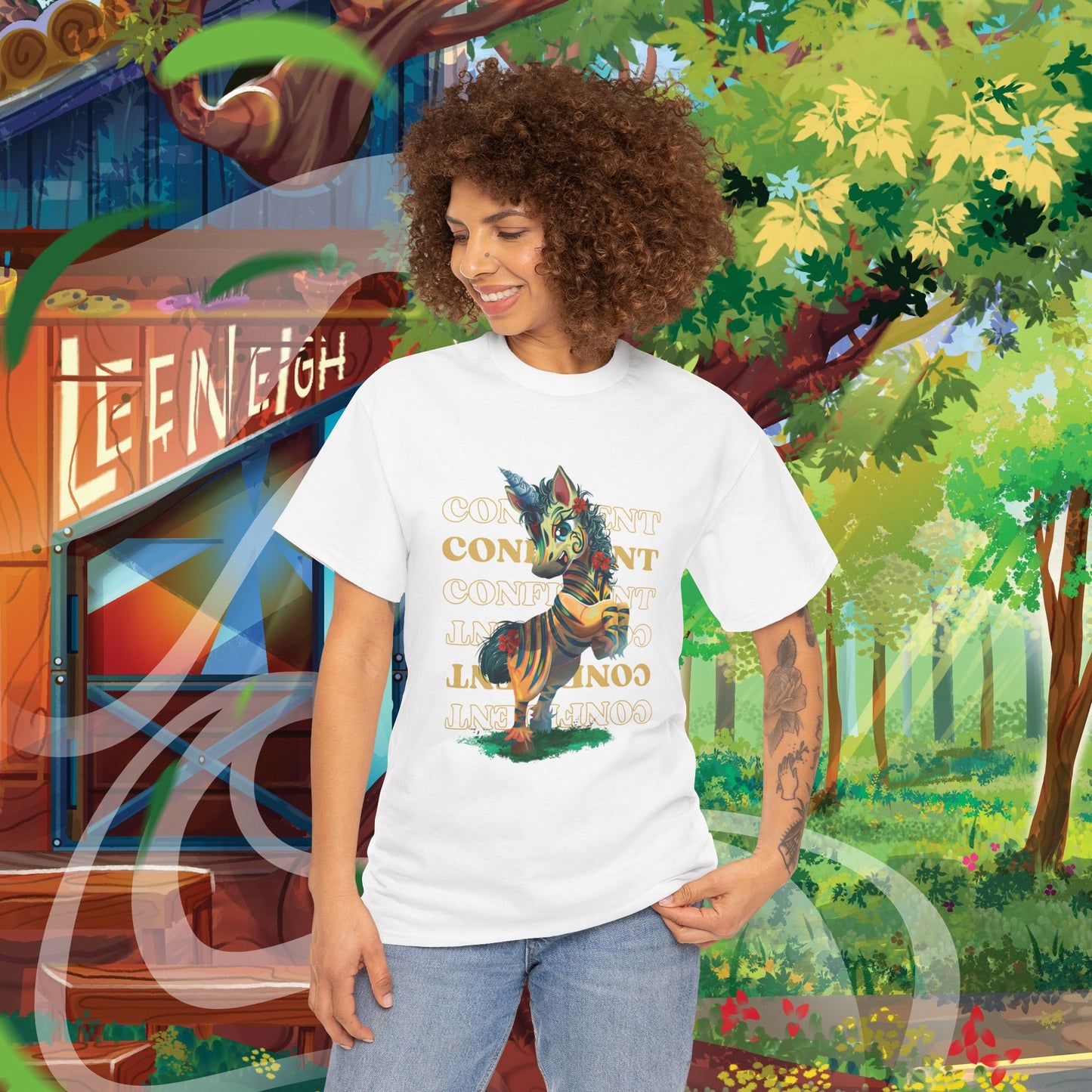 LeeNeigh Confident Unisex Heavy Cotton Tee
