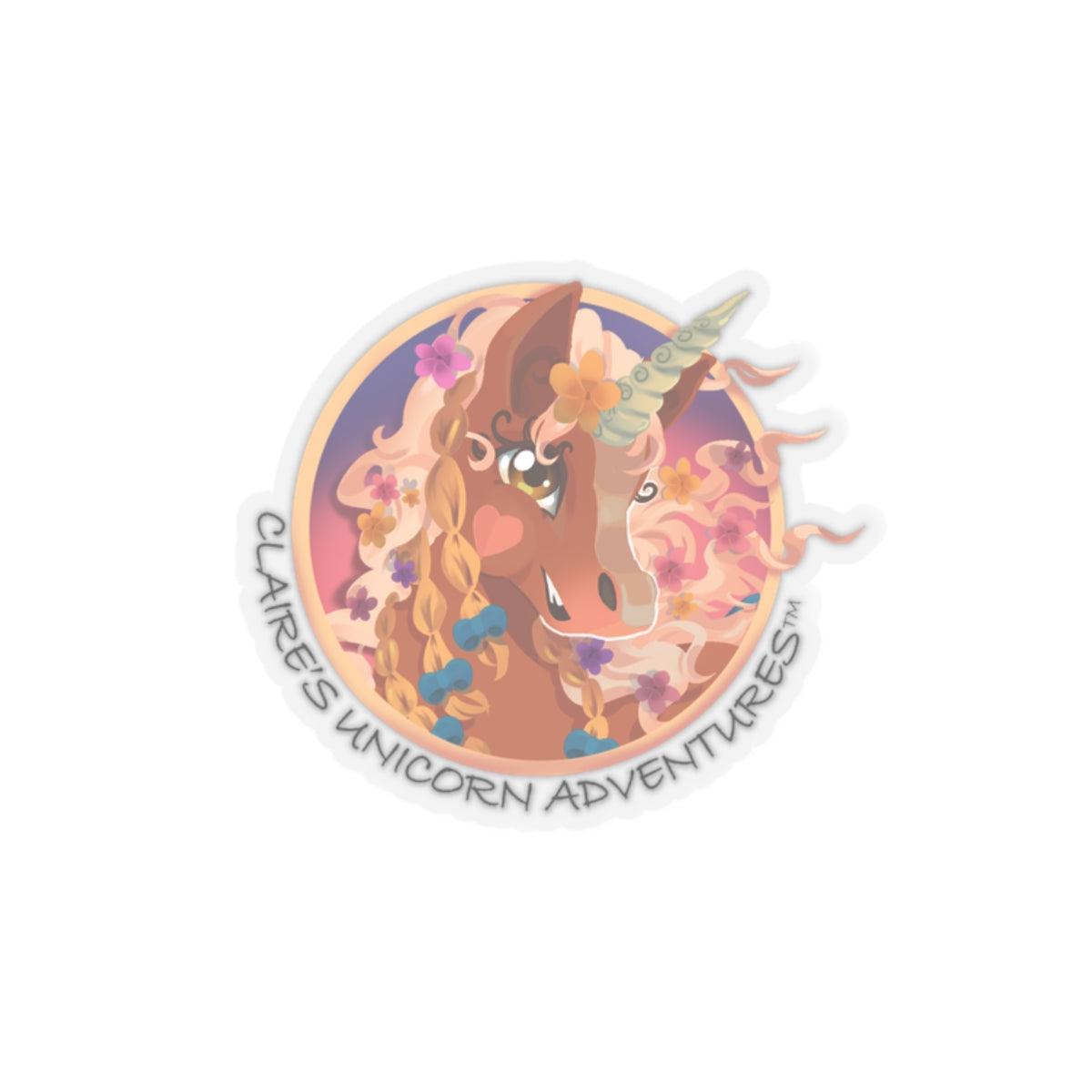 Gwenhwyer Kiss Cut Stickers - Claires Unicorn Adventures