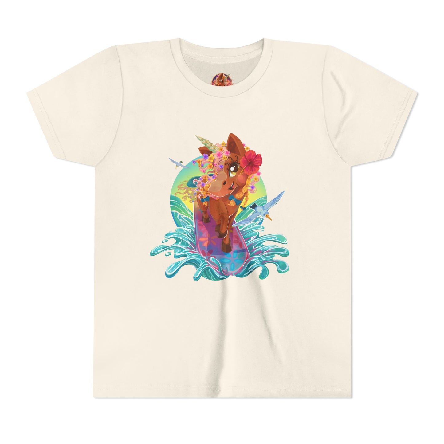 Gwenhwyer's Surfing Adventure Kids T-Shirt