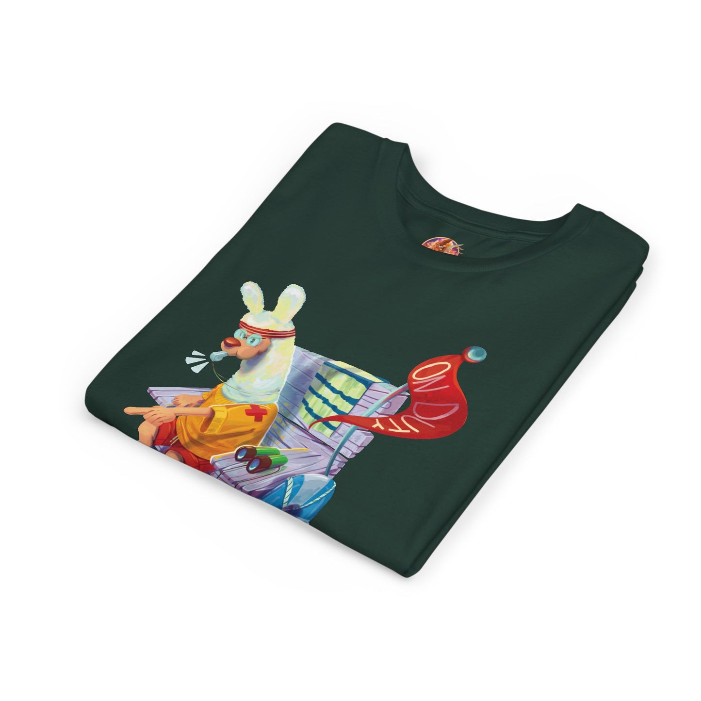 Larry the Llama Plays Lifeguard Kids T-Shirt