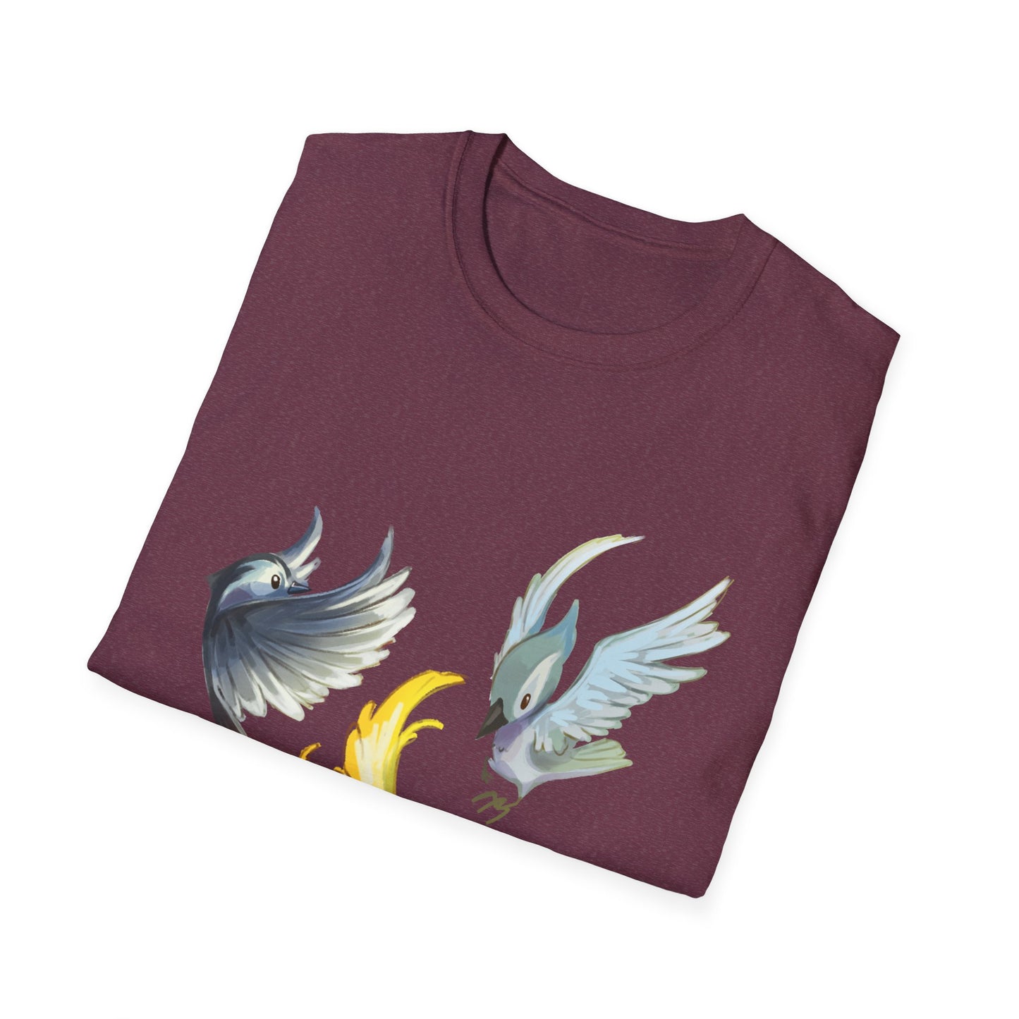 Busy Birds Unisex Softstyle T-Shirt