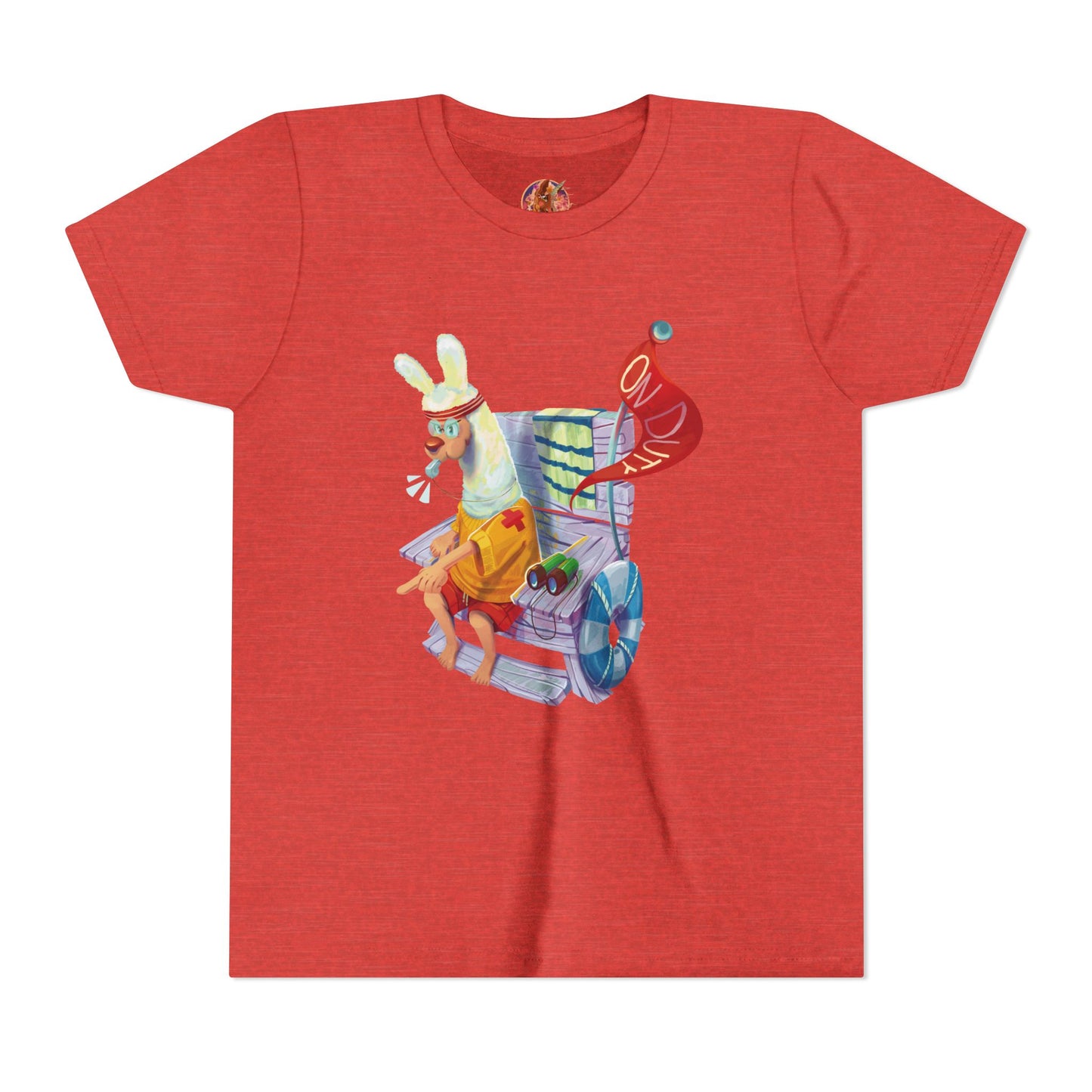 Larry the Llama Plays Lifeguard Kids T-Shirt