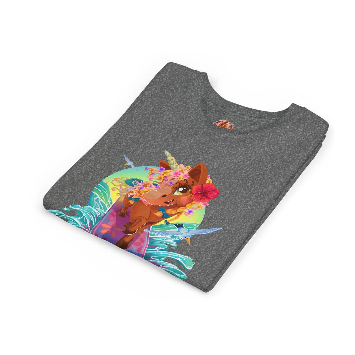 Gwenhwyer's Surfing Adventure Kids T-Shirt