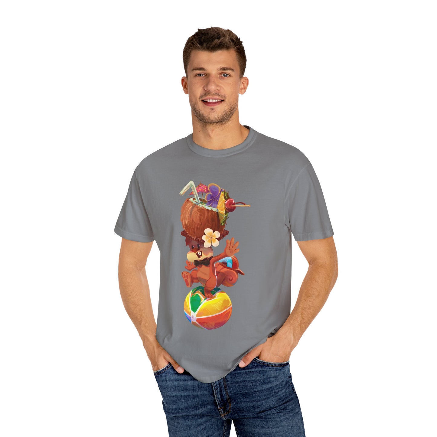 Tyrone the Squirrel Beach Ball Balancing Act Unisex T-Shirt