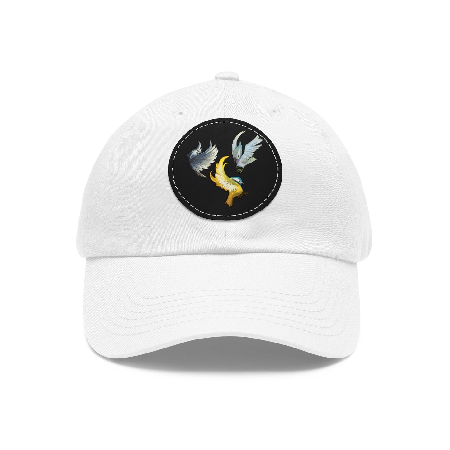 Dad Hat with Leather Patch (Round) - Claires Unicorn Adventures