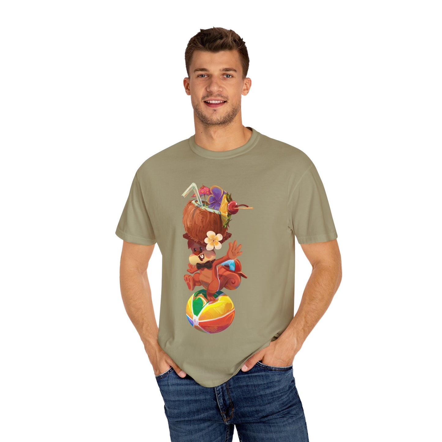 Tyrone the Squirrel Beach Ball Balancing Act Unisex T-Shirt