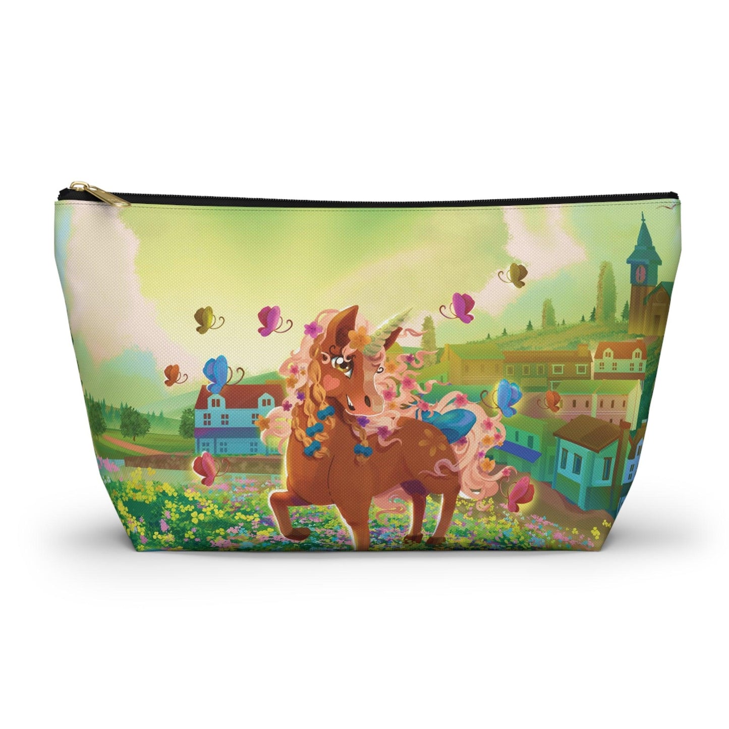 Gwenhwyer Accessory Pouch w T-bottom - Claires Unicorn Adventures