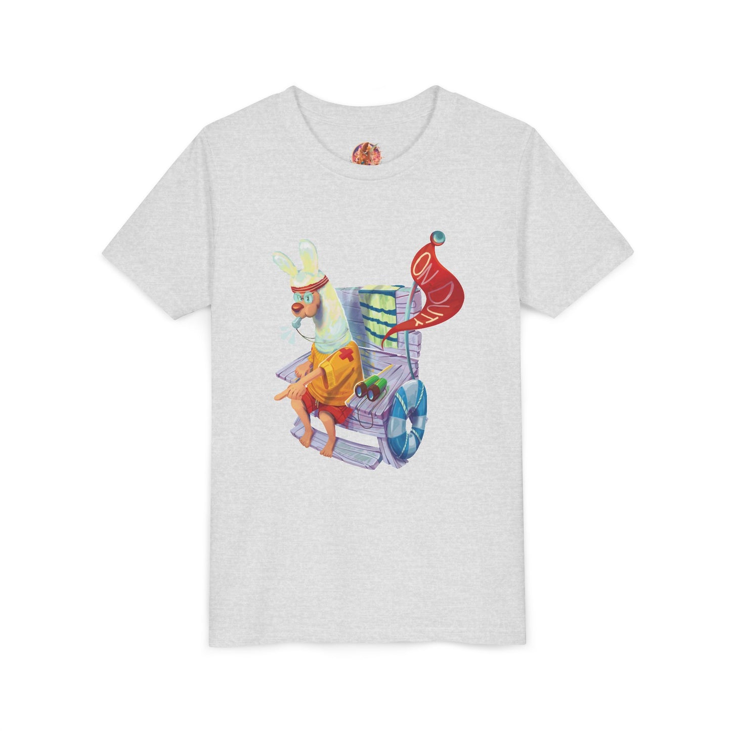 Larry the Llama Plays Lifeguard Kids T-Shirt