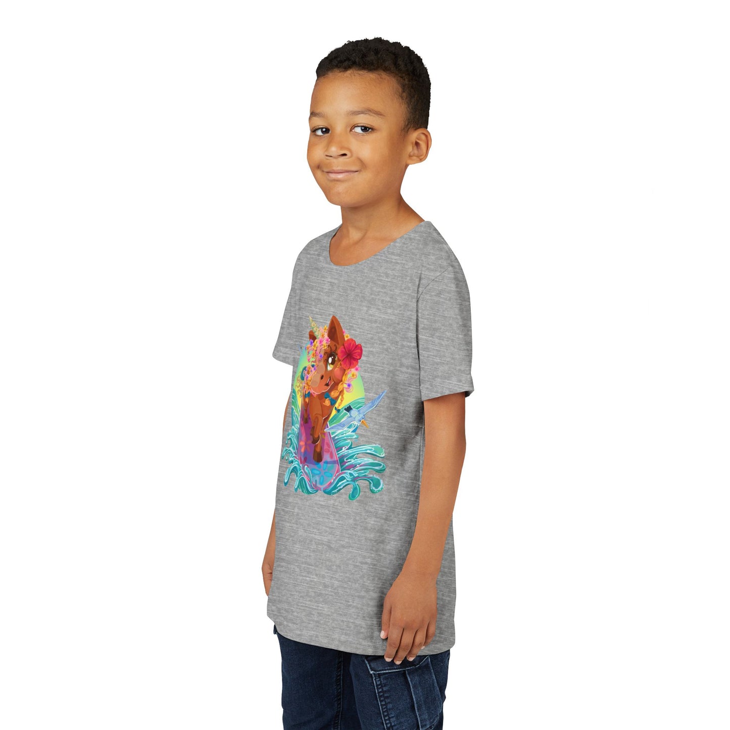 Gwenhwyer's Surfing Adventure Kids T-Shirt