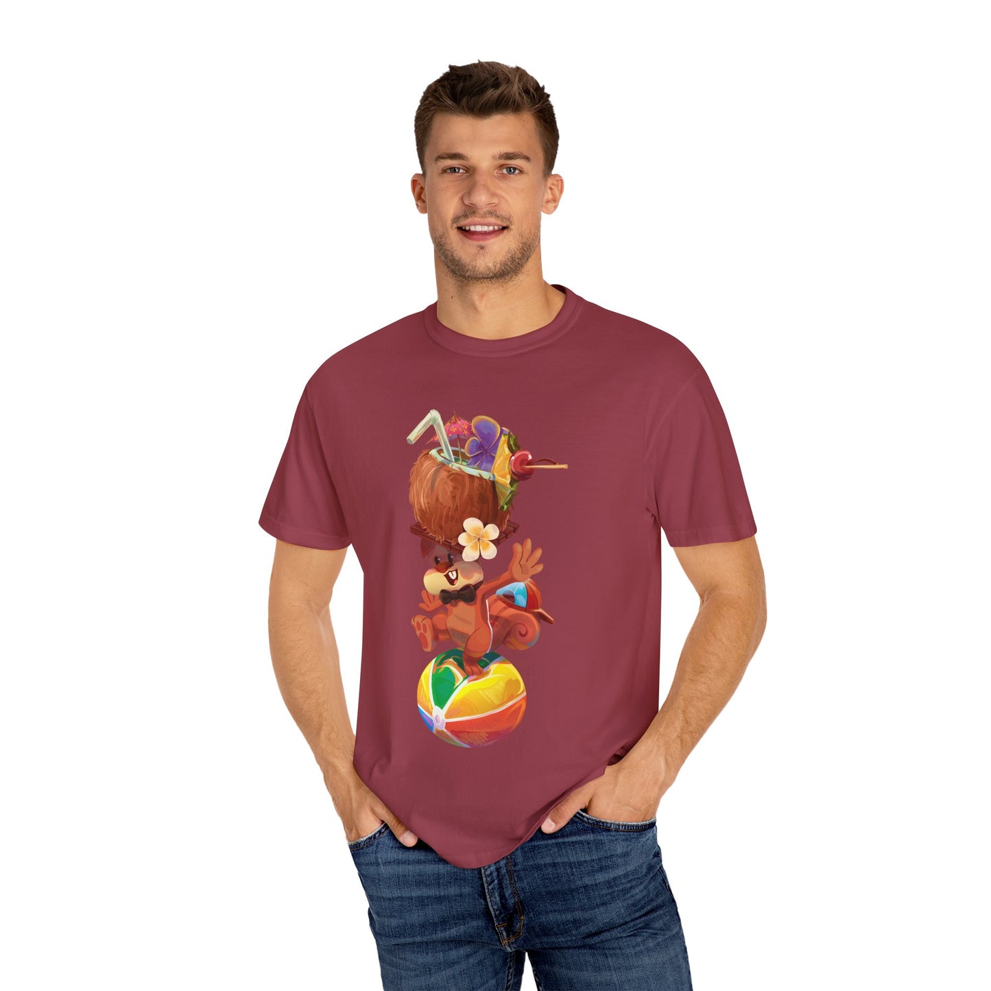 Tyrone the Squirrel Beach Ball Balancing Act Unisex T-Shirt
