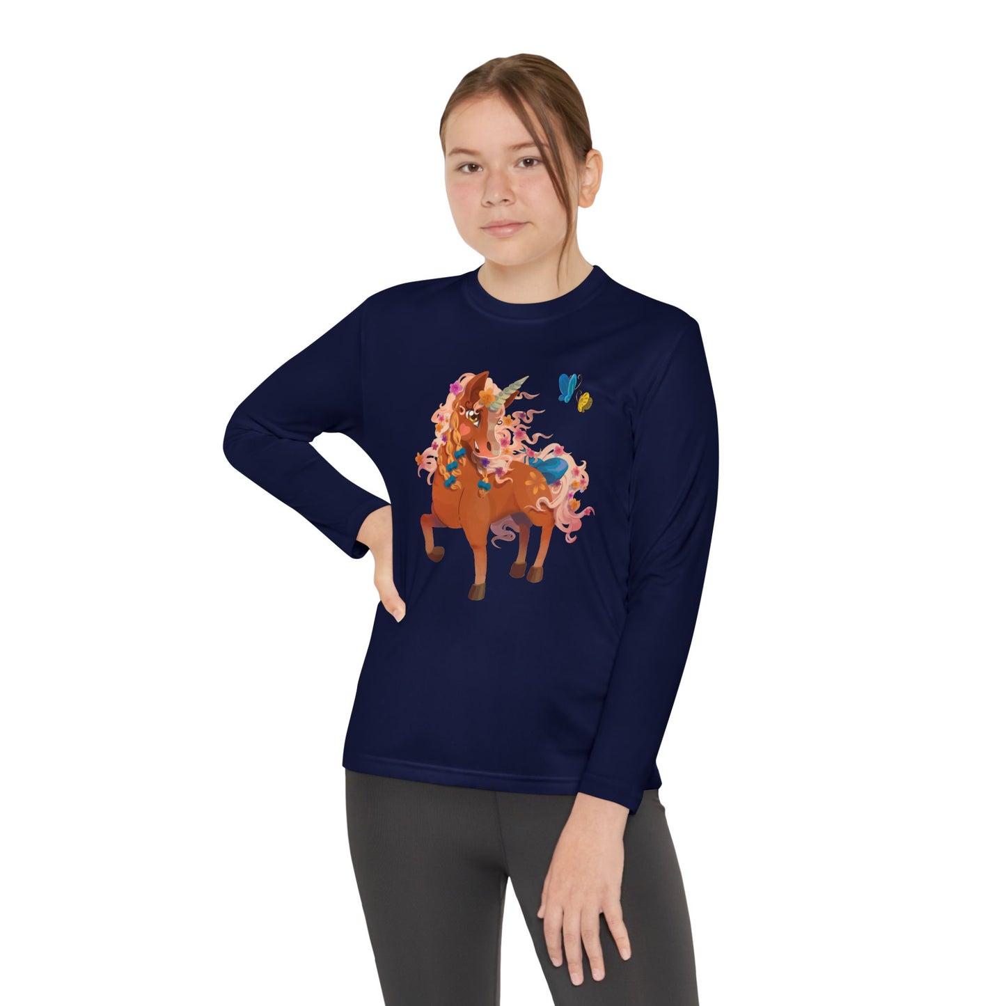 Youth Long Sleeve Tee - Gwenhwyer Unicorn