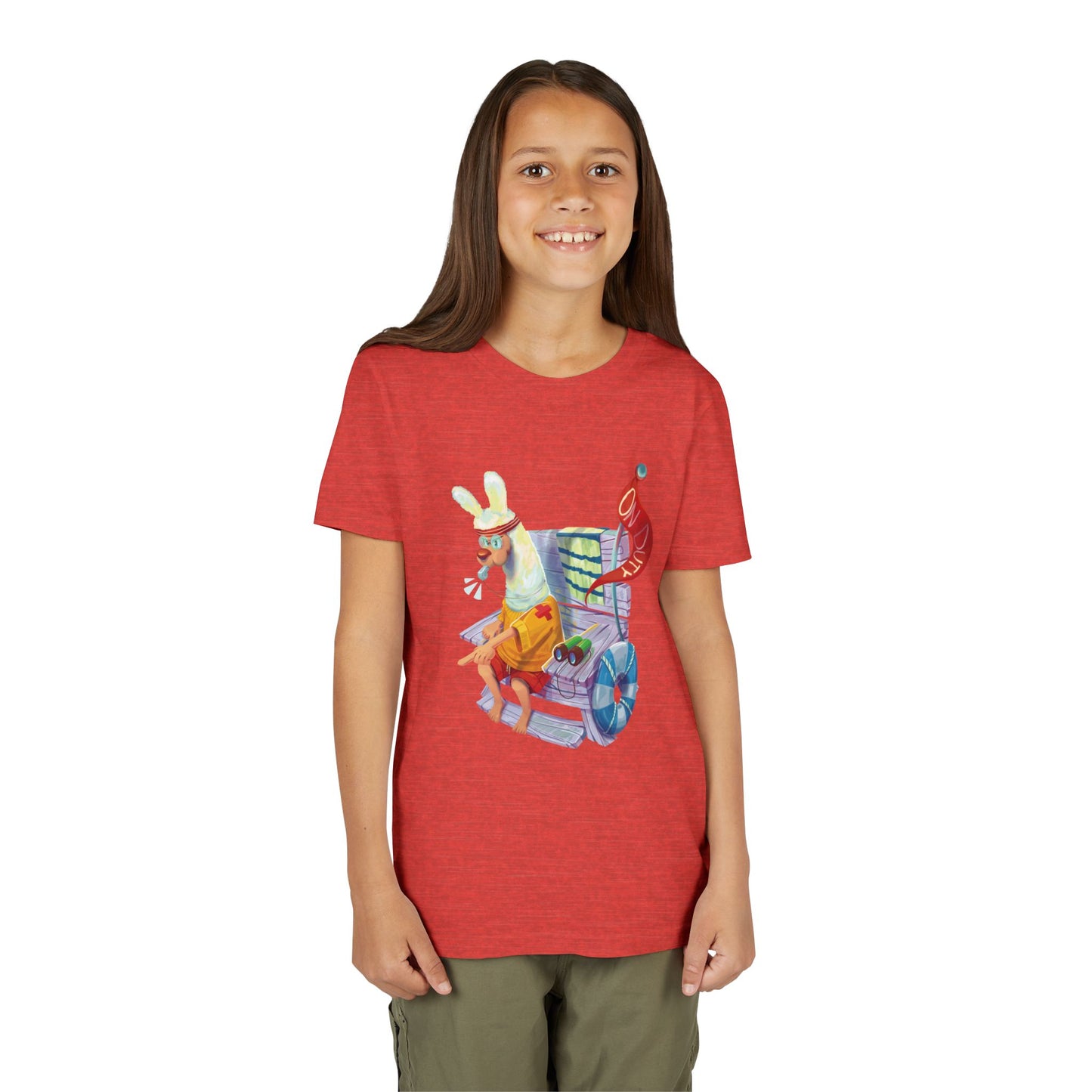 Larry the Llama Plays Lifeguard Kids T-Shirt