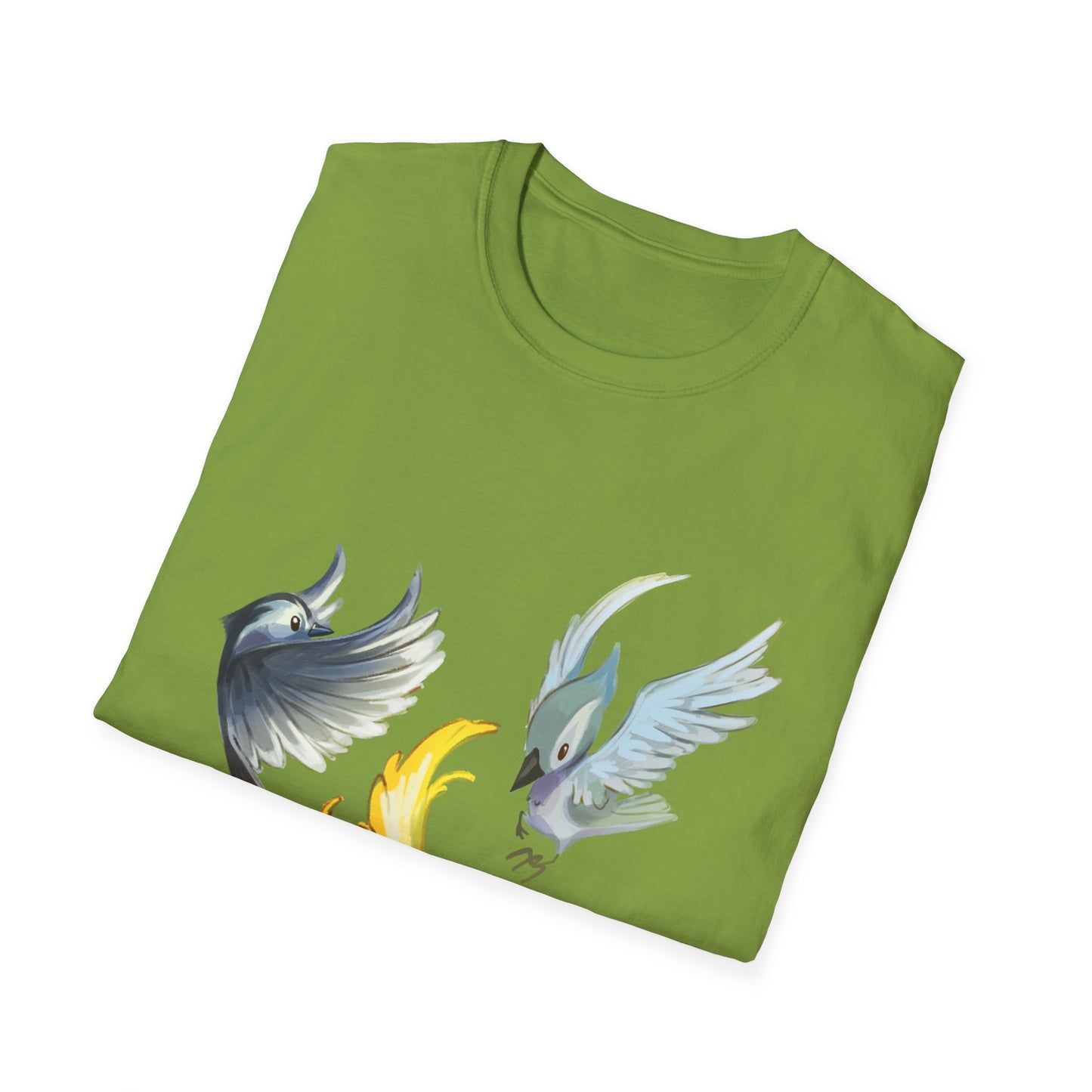 Busy Birds Unisex Softstyle T-Shirt