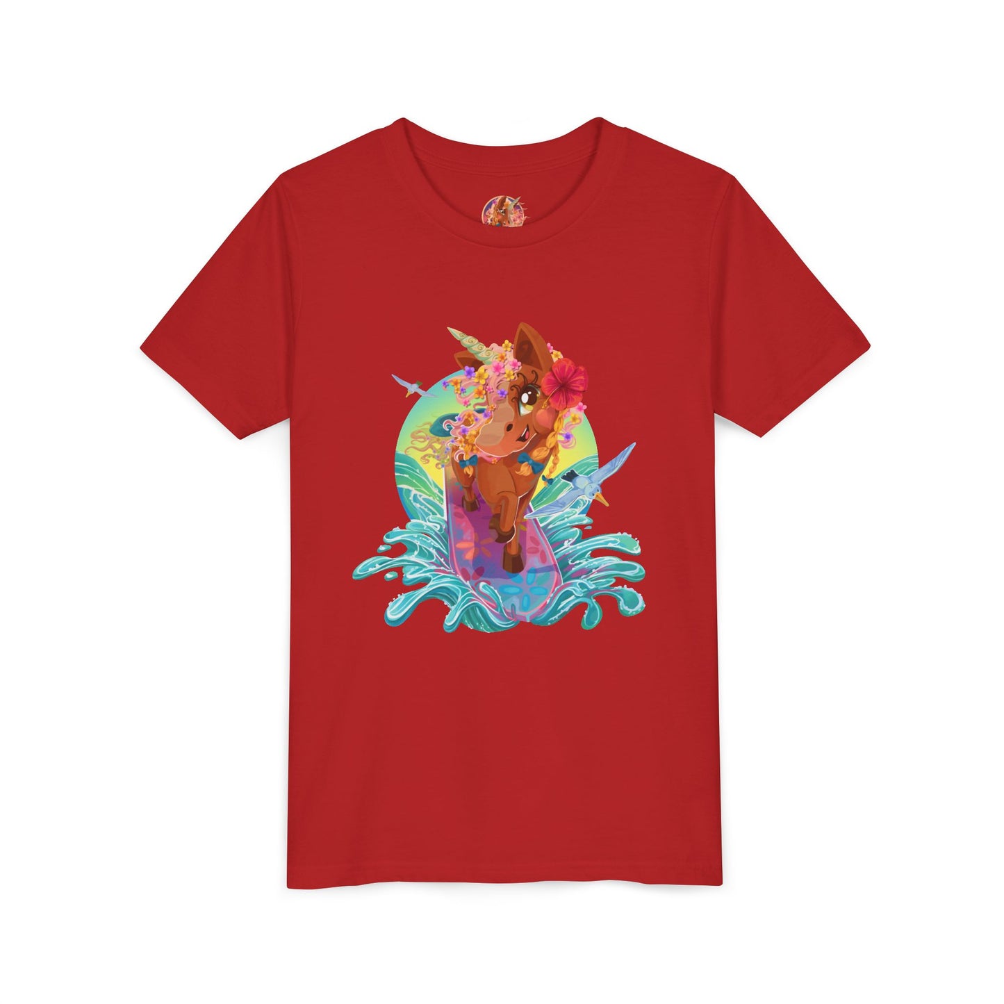 Gwenhwyer's Surfing Adventure Kids T-Shirt