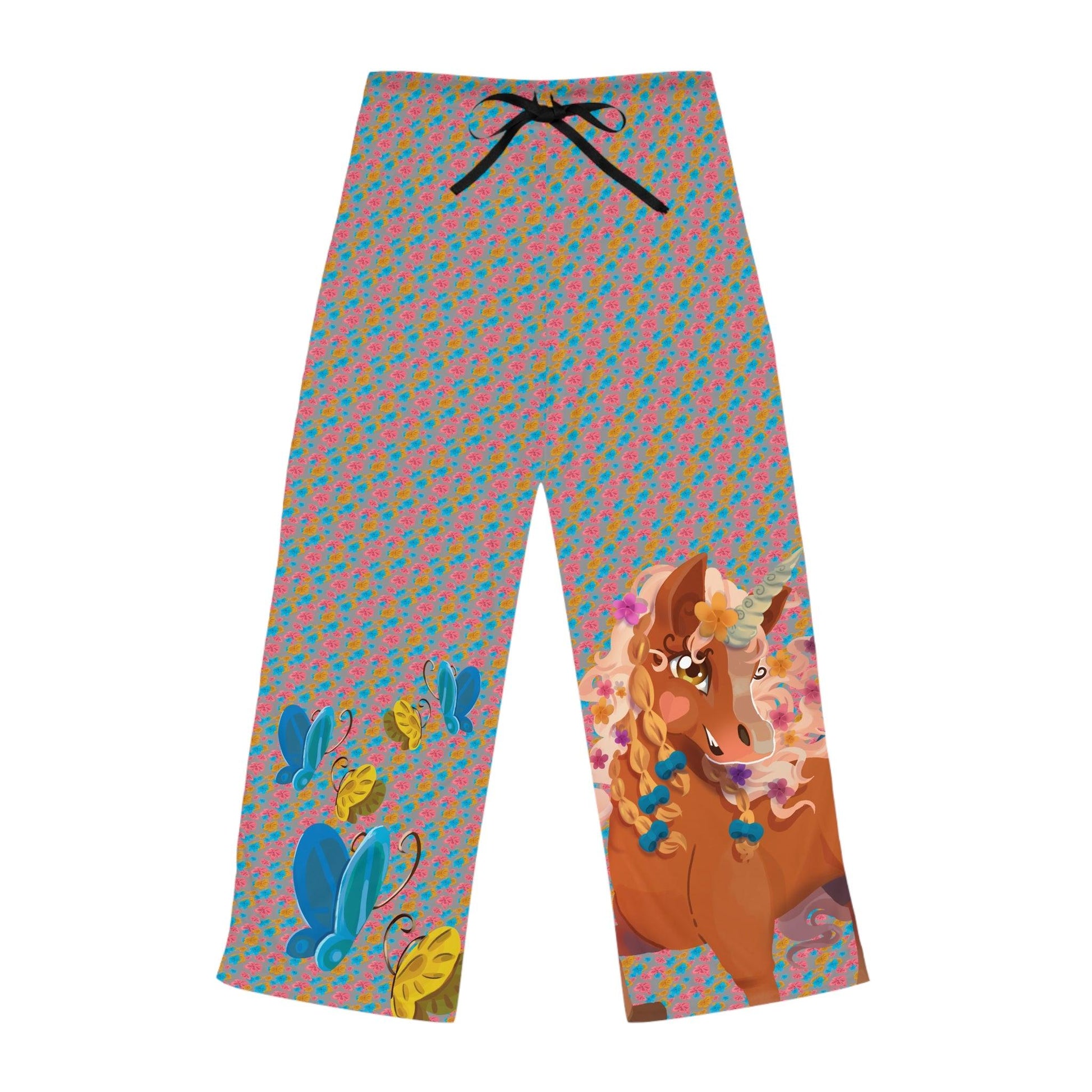 Gwenhwyer Goes Anywhere - Women's Pajama Pants - Claires Unicorn Adventures