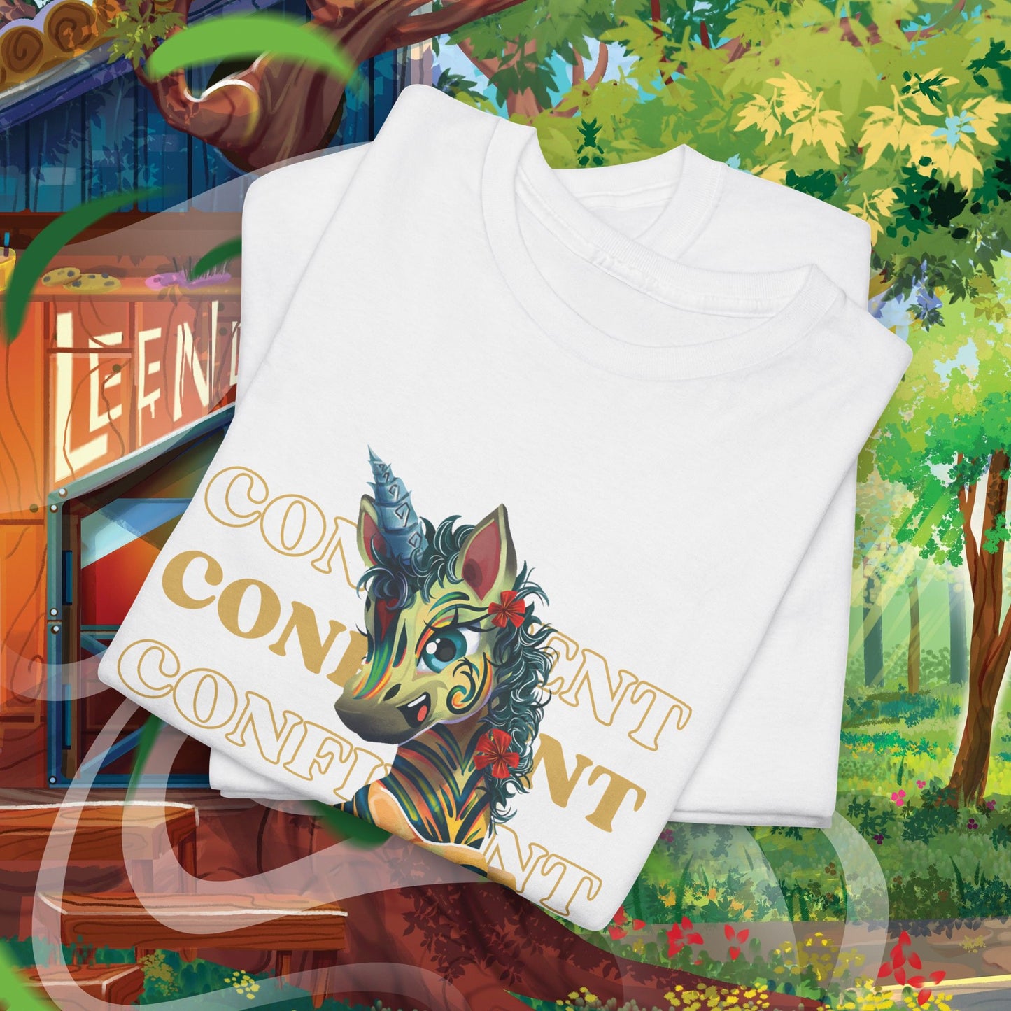 LeeNeigh Confident Unisex Heavy Cotton Tee