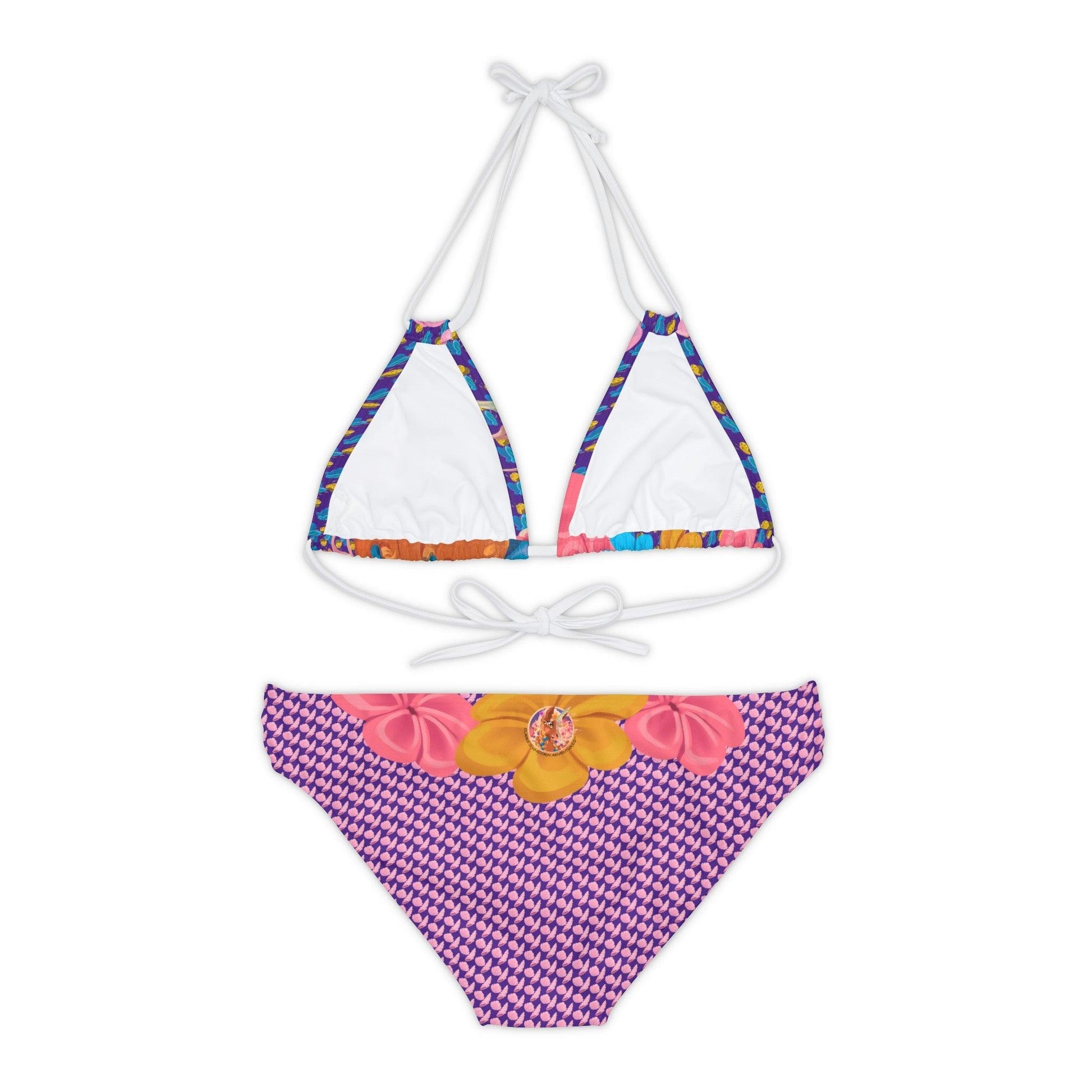 Gwenhwyer Goes Anywhere - Strappy Bikini Set - Purple - Claires Unicorn Adventures