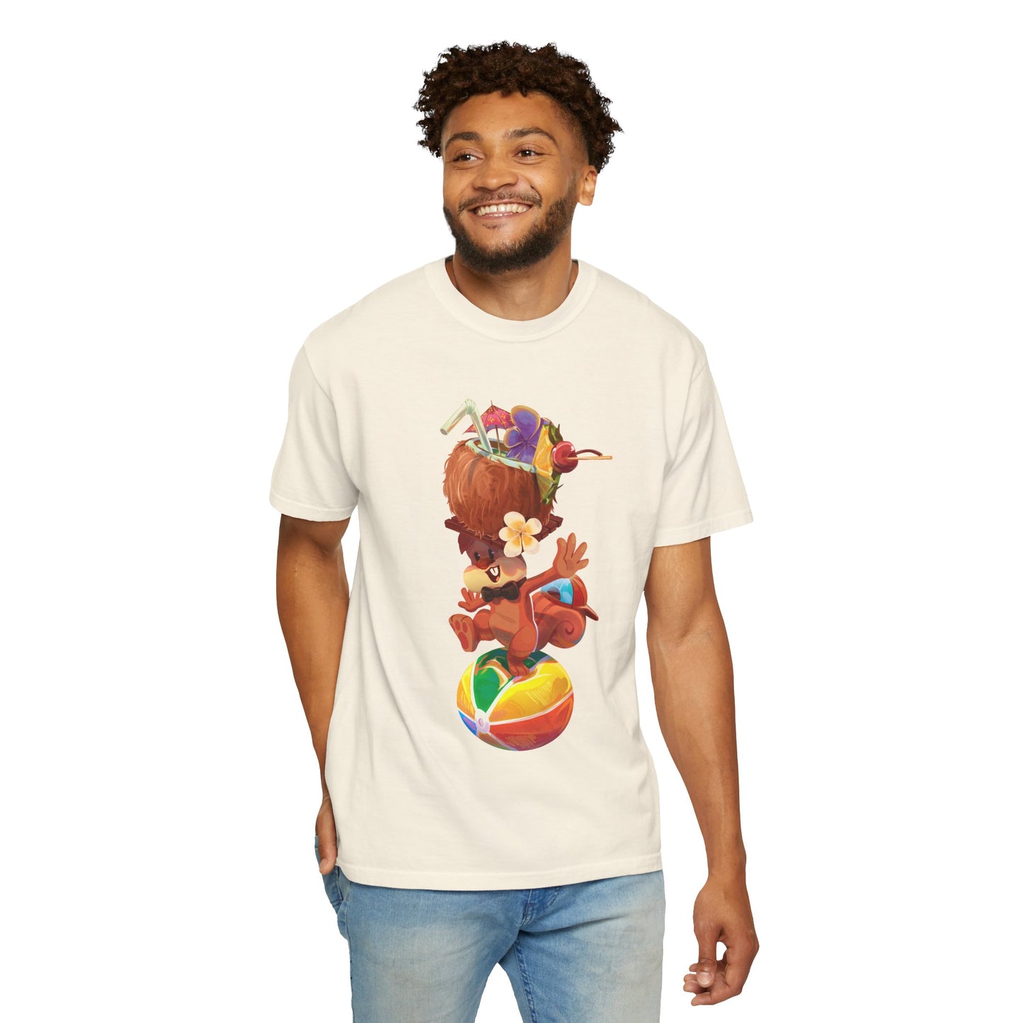 Tyrone the Squirrel Beach Ball Balancing Act Unisex T-Shirt