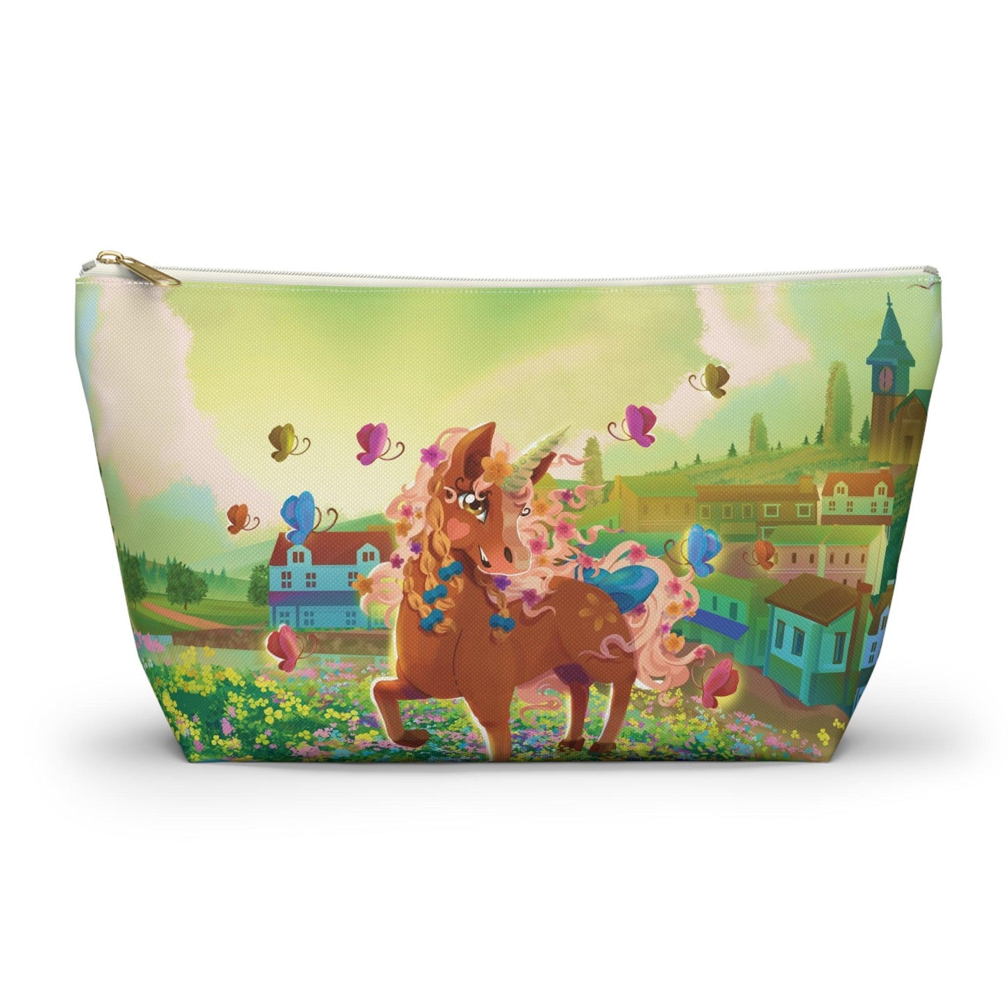 Gwenhwyer Accessory Pouch w T-bottom - Claires Unicorn Adventures