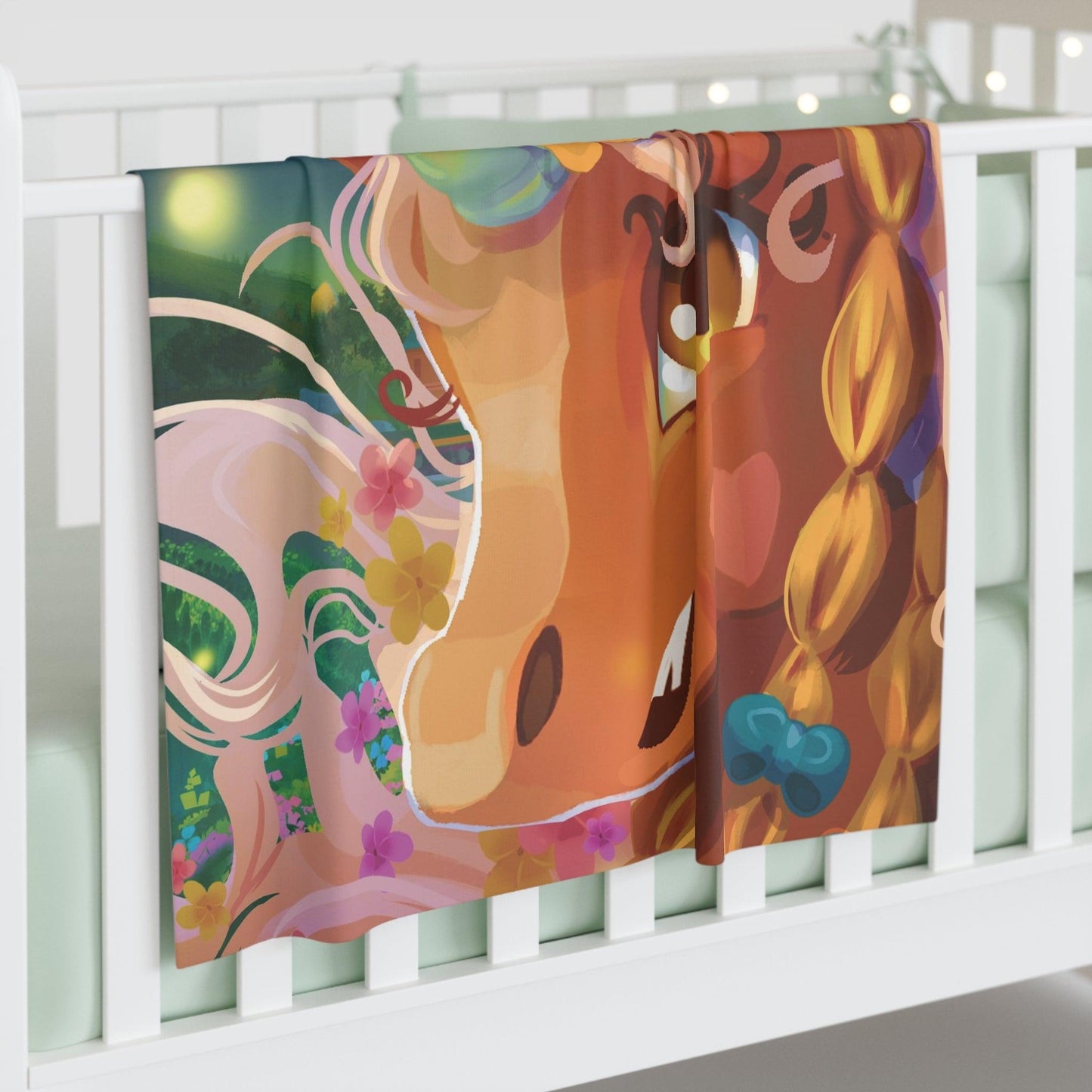 Gwenhwyer Goes Anywhere Baby Swaddle Blanket - Claires Unicorn Adventures