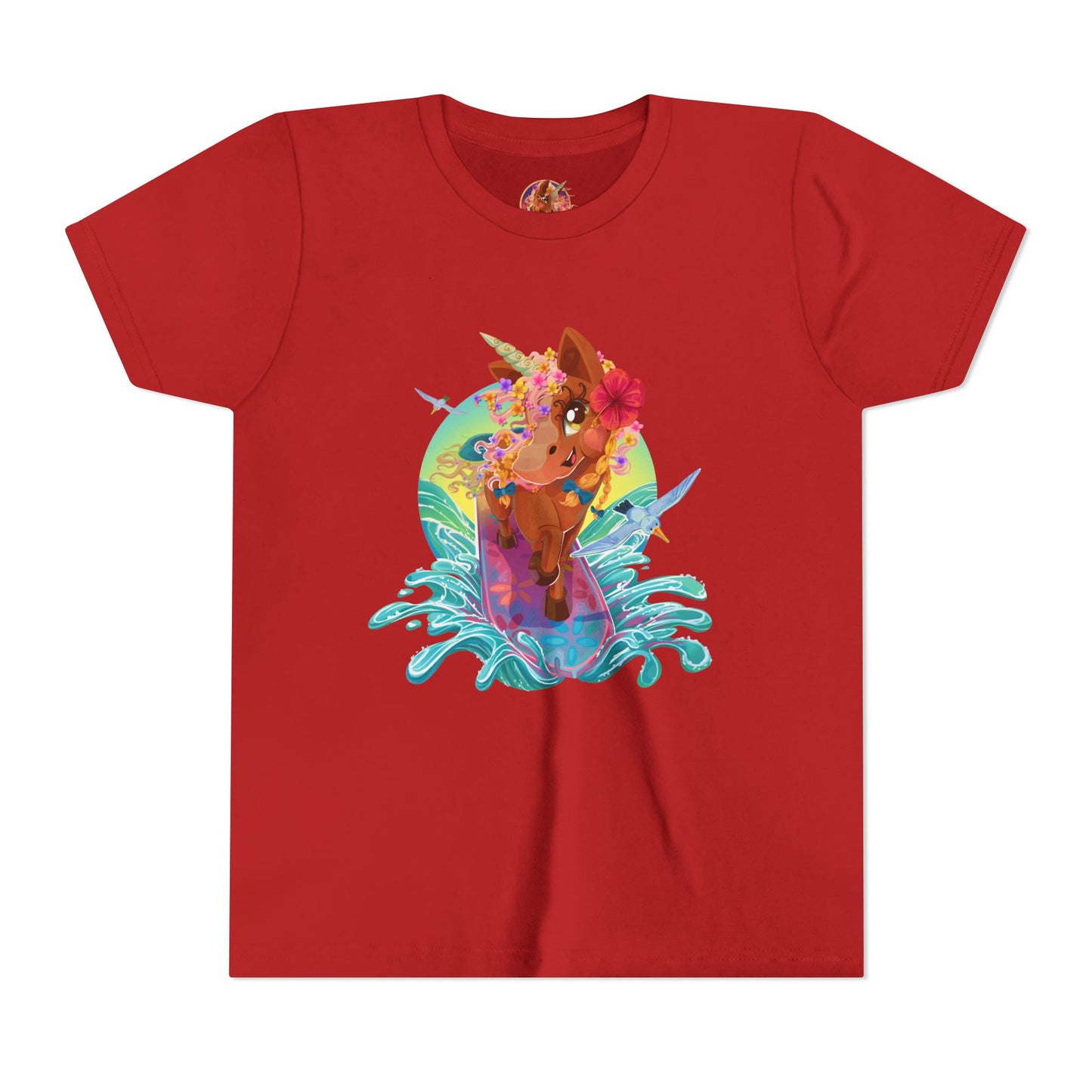 Gwenhwyer's Surfing Adventure Kids T-Shirt