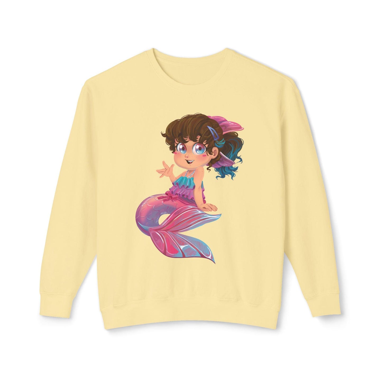 Unisex Lightweight Crewneck Sweatshirt - Claires Unicorn Adventures