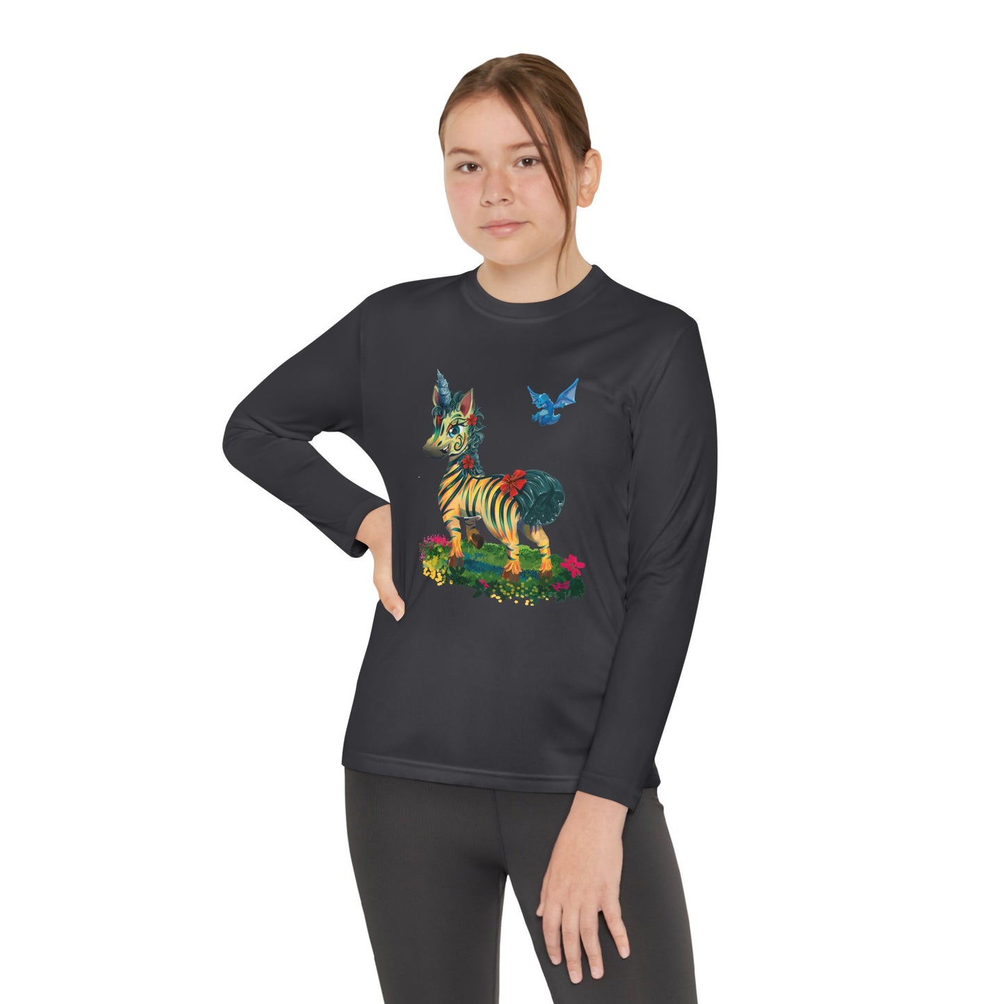 Long Sleeve Youth Tee - LeeNeigh Unicorn