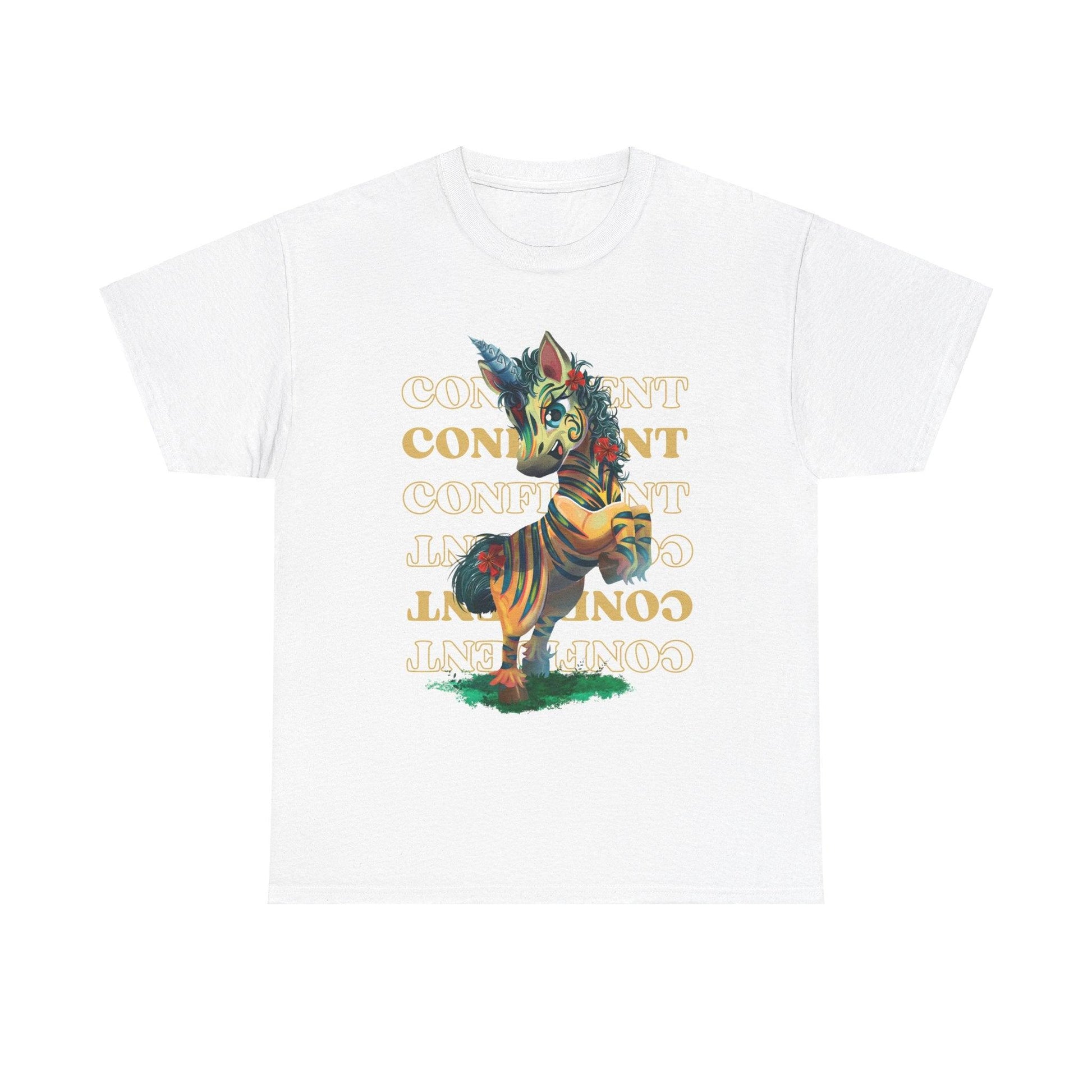 LeeNeigh Confident Unisex Heavy Cotton Tee - Claires Unicorn Adventures