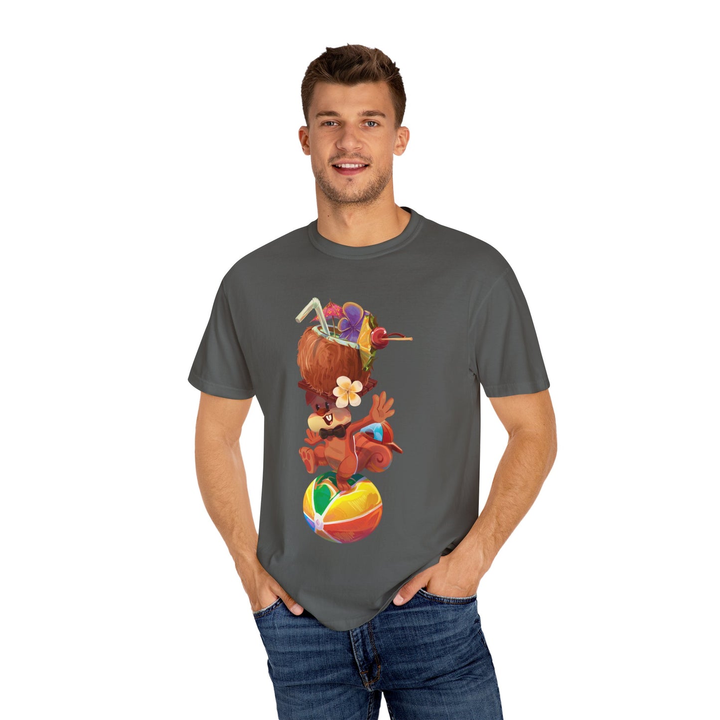 Tyrone the Squirrel Beach Ball Balancing Act Unisex T-Shirt