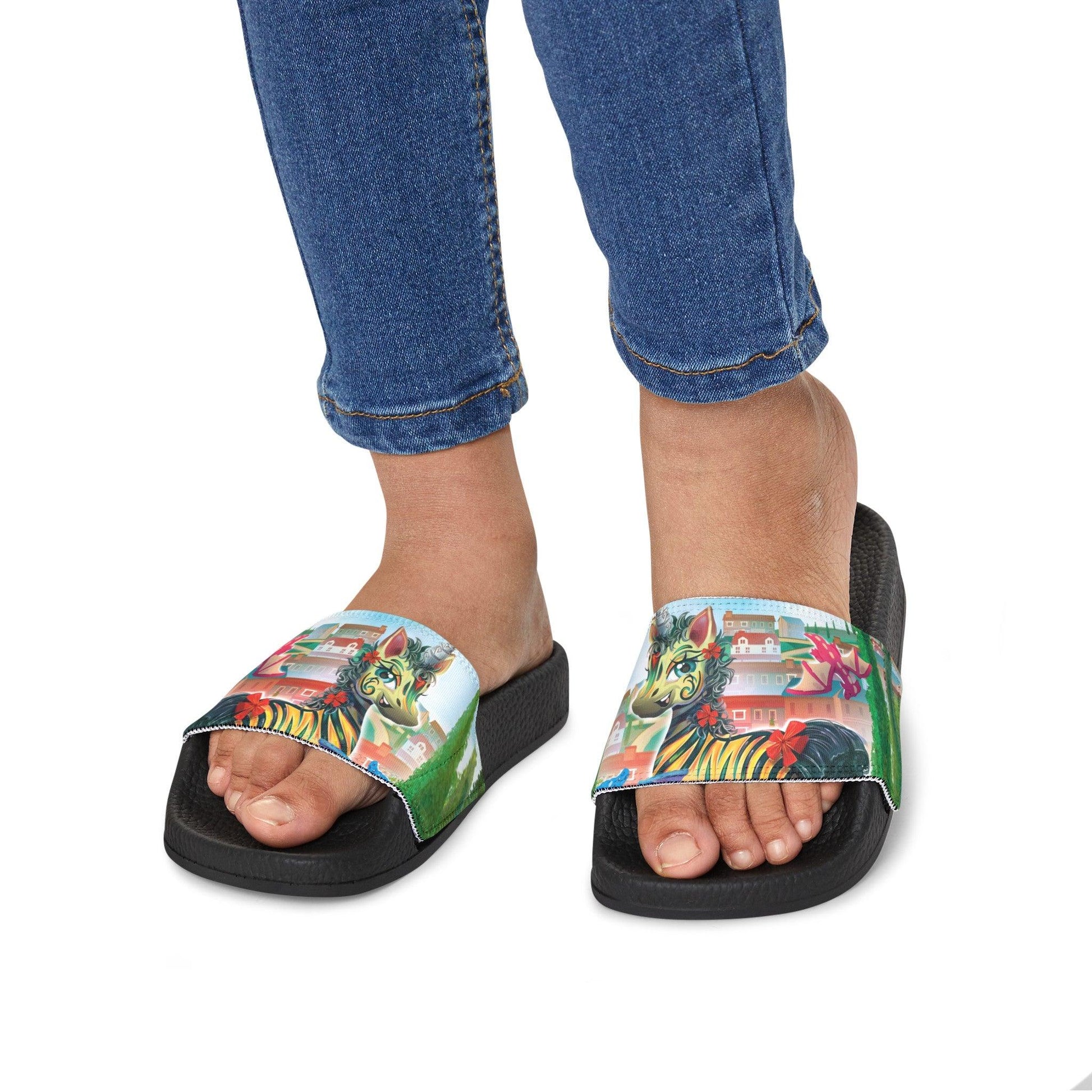Youth LeeNeigh Removable-Strap Sandals - Claires Unicorn Adventures